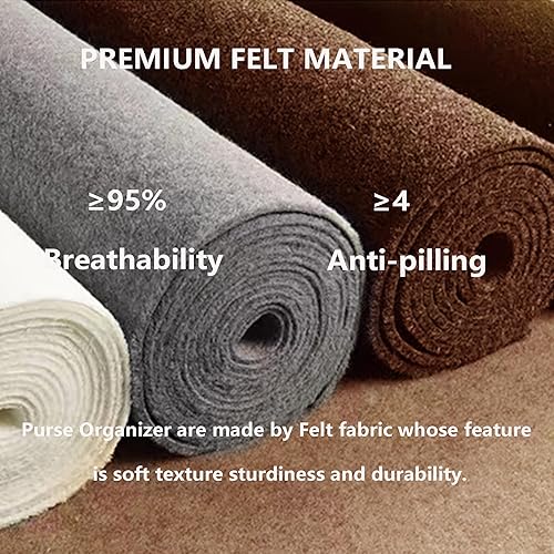 Miniatura 6 de Doxo Organizador de bolso para bolsas LV Boulogne, inserto de bolsa de mano con cremalleras, múltiples bolsillos divisores moldeadores de bolsos