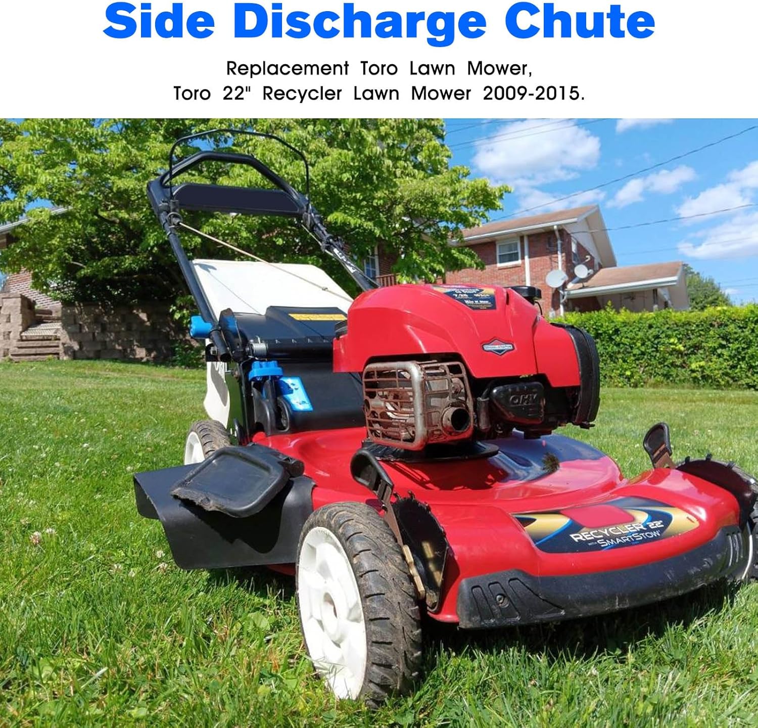 JIOTAR 115-8449 &115-8447 Mower Side Discharge Chute Kit for Toro Recycler 22" Lawnmowers 2009-2015, Fits Toro Recycler Mowers Parts 20330, 20330C, 20331, 20331C, 20332, 20332C, 20333