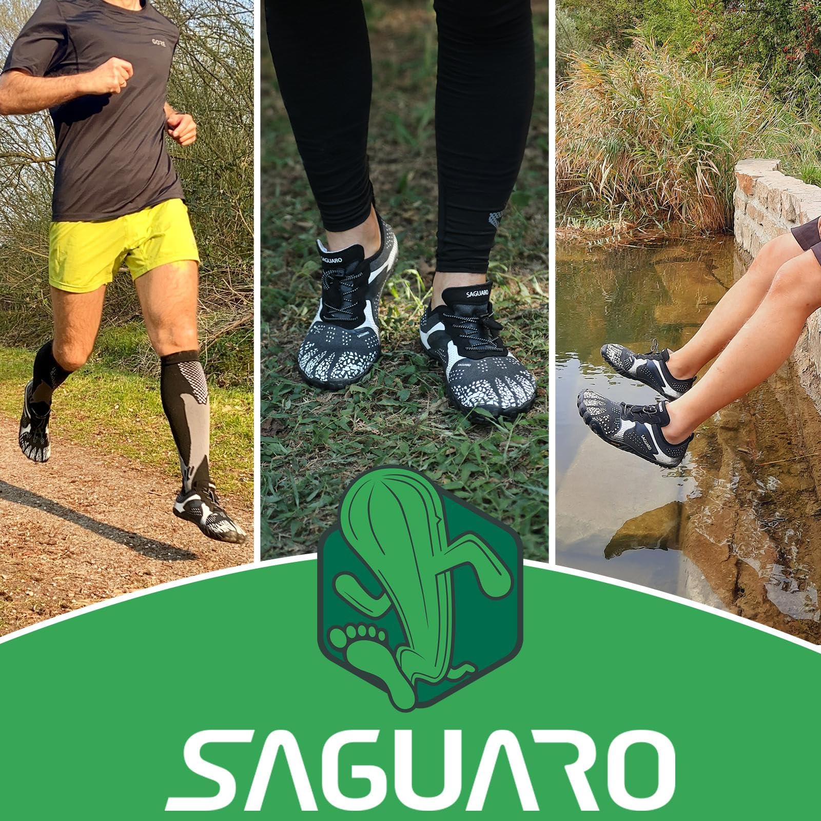 SAGUARO Scarpe Minimaliste Comode Morbide Scarpe Barefoot Leggere e Antiscivolo,Unisex-Adulto