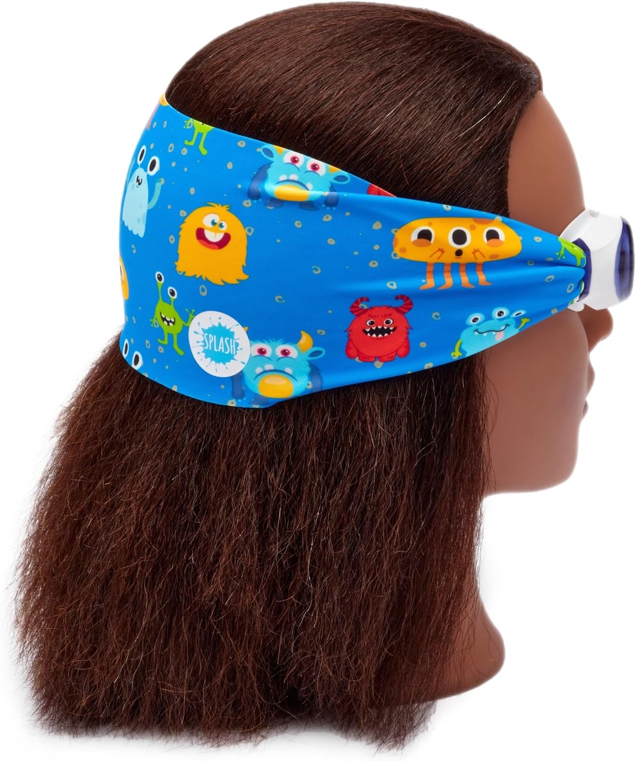 Splash Place KIDS SWIM GOGGLES with Fabric Strap | Tangle-Free Swimming Goggles for Kids