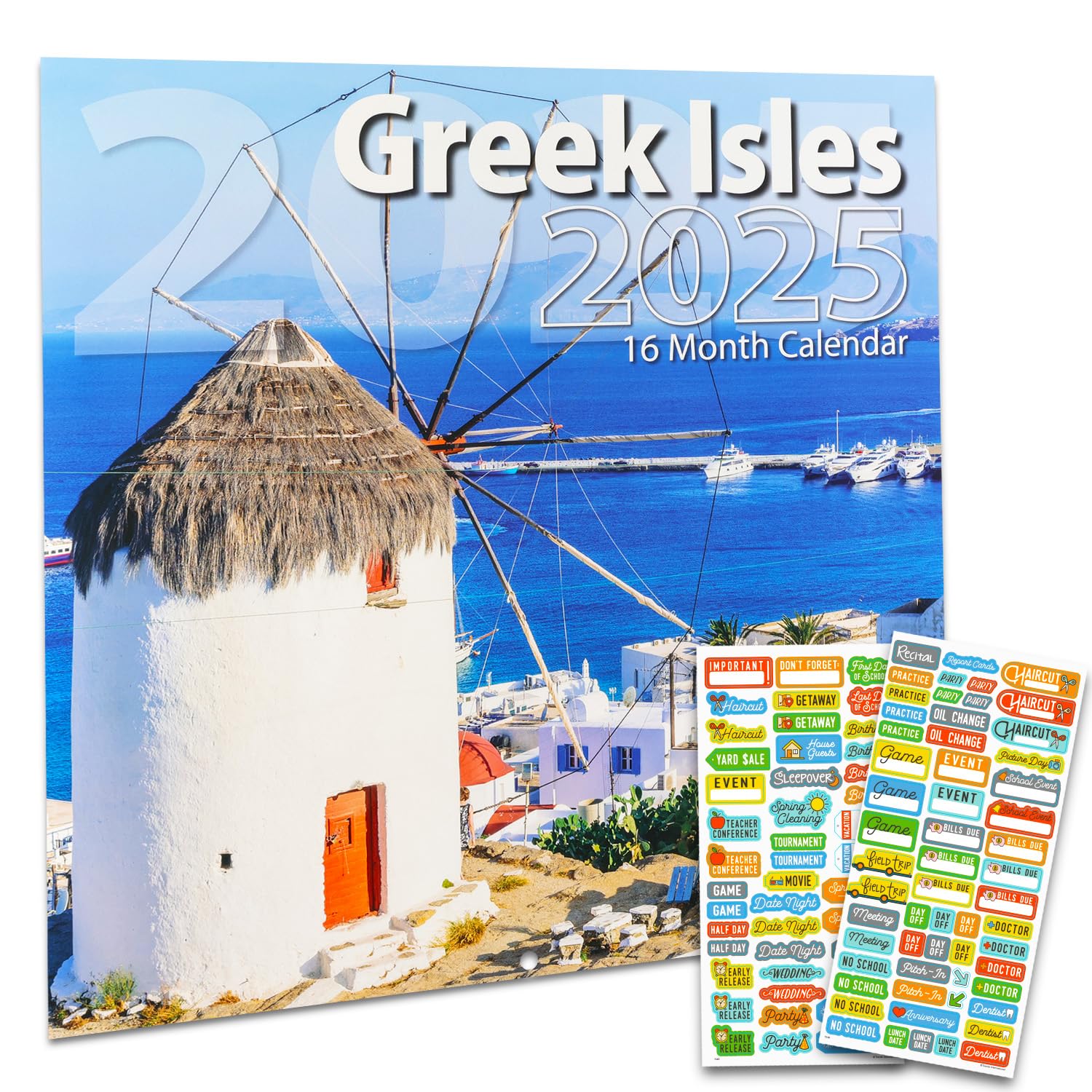 Amazon.com: Greece Calendar 2025 - Deluxe 2025 Greek Isles Wall Calendar Bundle with Over 100 Calendar Reminder Stickers (Hellas Themed Gifts, Office Supplies) : Office Products amazon-com-greece-calendar-2025-deluxe-2025-greek-isles-wall-calendar-bundle-with-over-100-calendar-reminder-stickers-hellas-themed-gifts-office-supplies-office-products