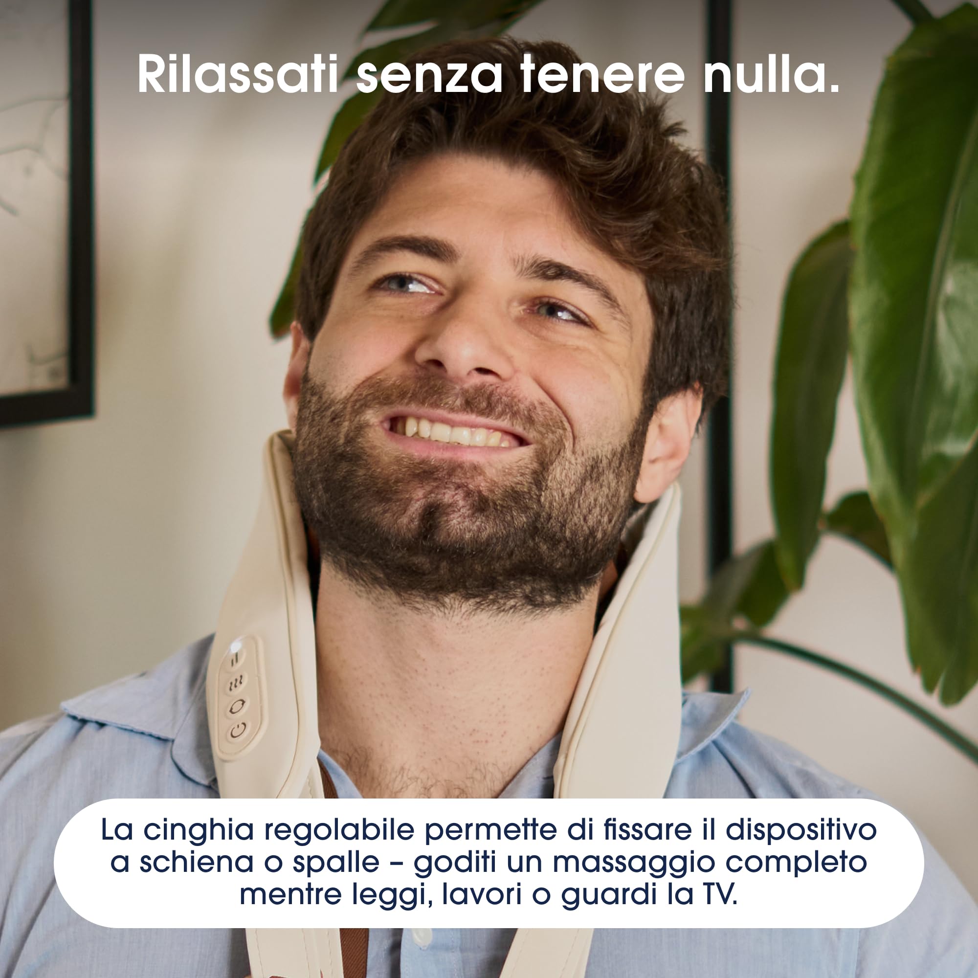 ZENT Massaggiatore Cervicale senza fili con Calore, Massaggiatore schiena e collo, Massaggio collo TuiNa Shiatsu 6D, Fino a 90 Minuti di Autonomia, Massima Libertà di Movimento