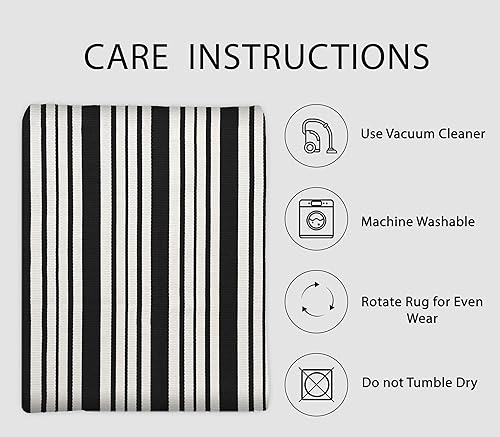 Miniatura 70 de IOHOUZE - Tapete a cuadros estilo búfalo de 5 x 8 pies para interiores y exteriores, lavable, para sala, tapete de bienvenida primavera-verano