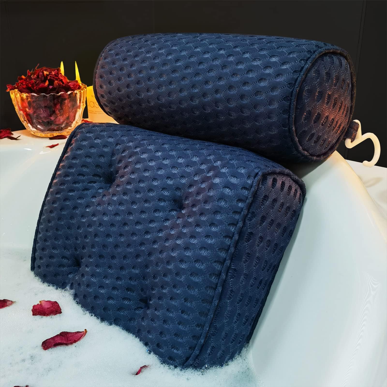 Amazon.com: Ava Zen Extra Large Bath Pillow and Bath Mat, Bath Pillow ...