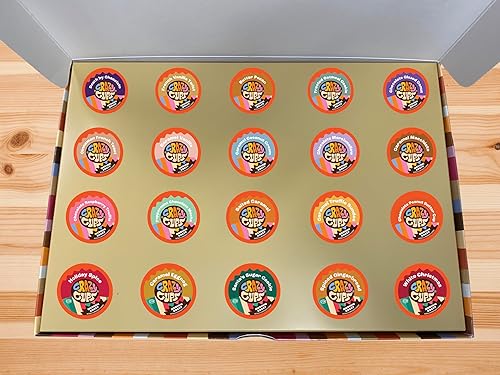 Miniatura 7 de Crazy Cups Caja de regalo de café saborizado para festividades, café saborizado surtido para máquinas Keurig K-Cup, café de tostado medio en