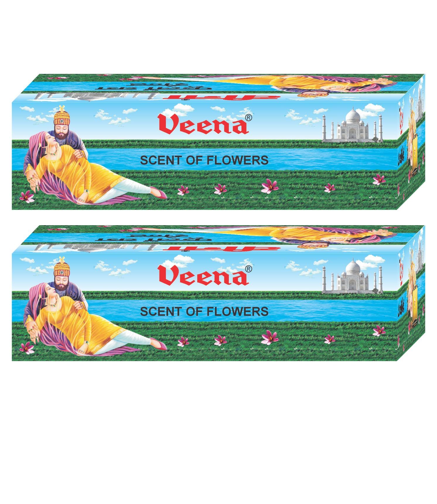Veena COMBO SCENT OF FLOWERS PACK OF 50 POUCH FLORAL