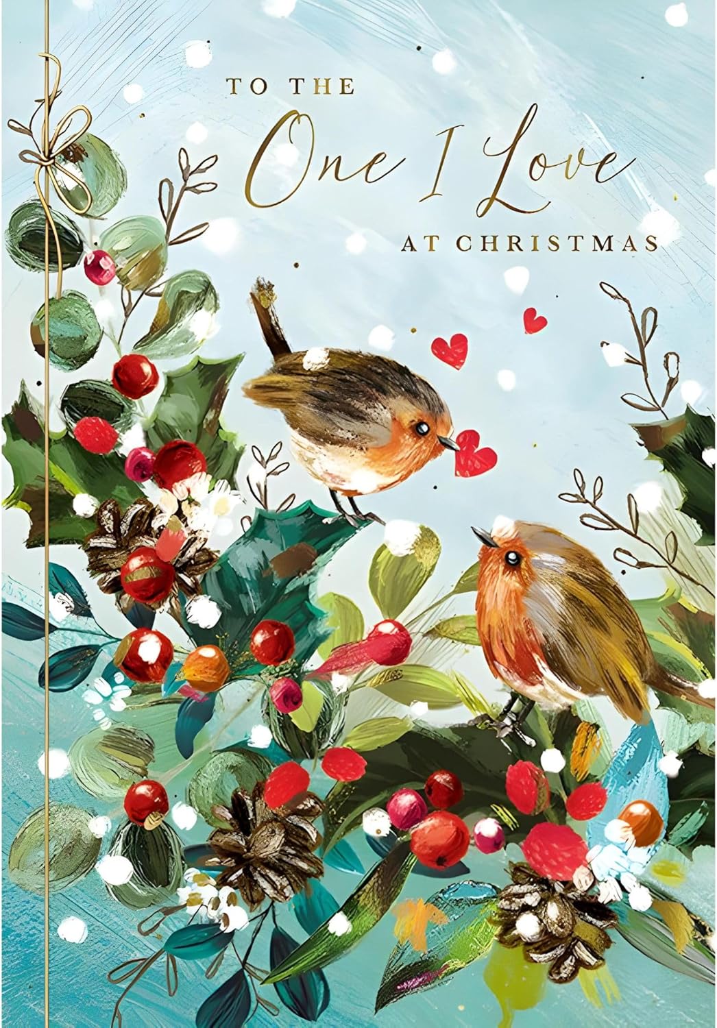 The Wildlife Sister & Brother-in-Law Christmas Card (LD-X13965MW) - Foxes In The Snow - Artistic Card For Both Of You From Range - View #6