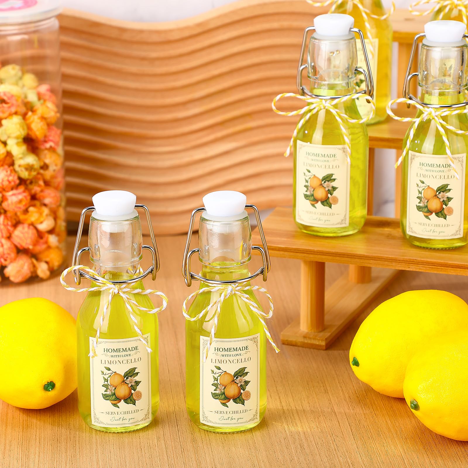 Amazon.com: Havawish 48 Sets 4 oz Limoncello Bottles Swing Top