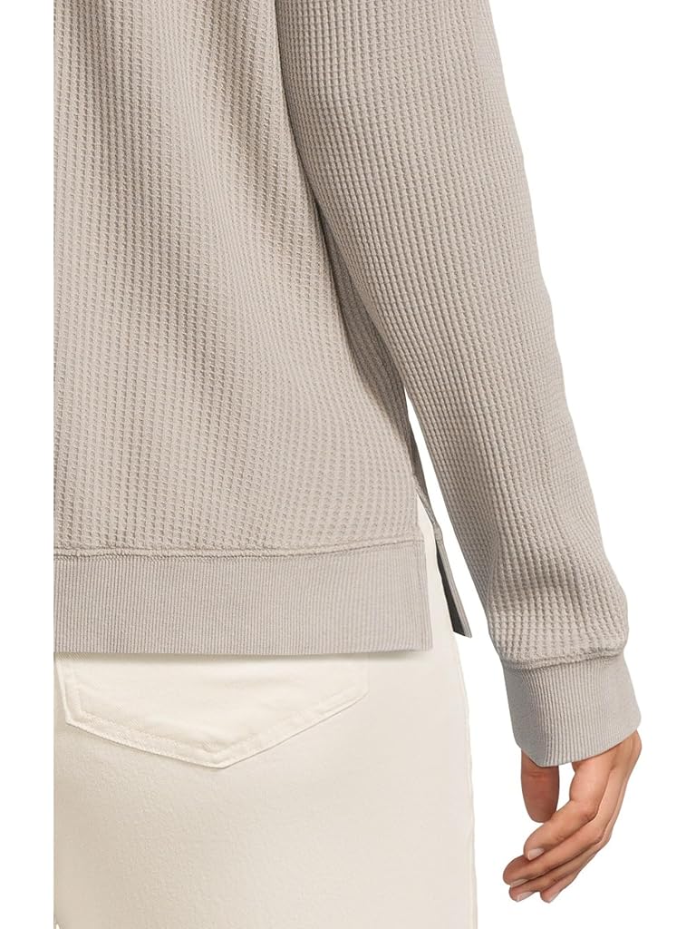 Gray Mod-o-doc Long Sleeve Button Front Waffle Cardigan