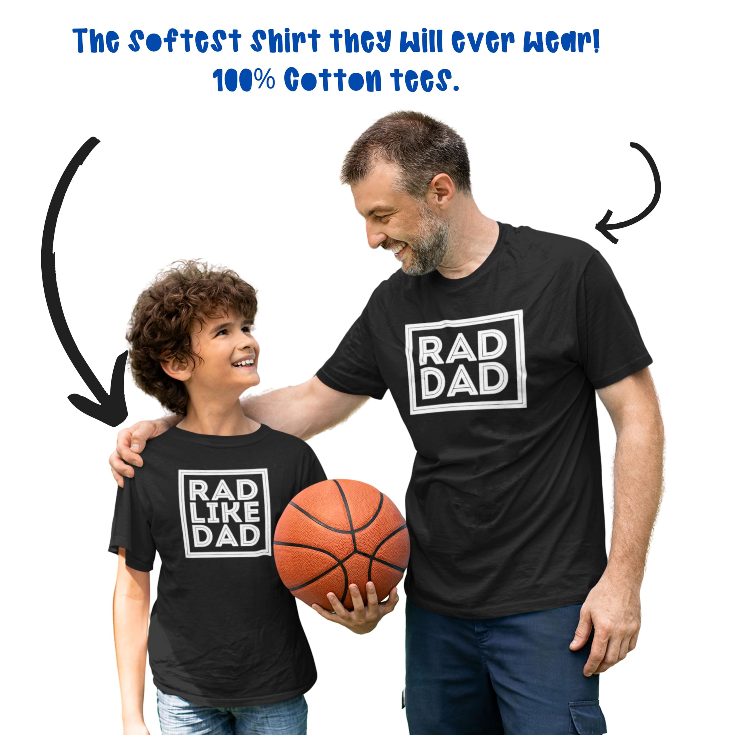 Father and Son Matching Outfit, Rad Dad Rad Like Dad Outfit, Funny Daddy and Baby Outfit, Father's Day Photoshoot Outfit, Gift for Dad