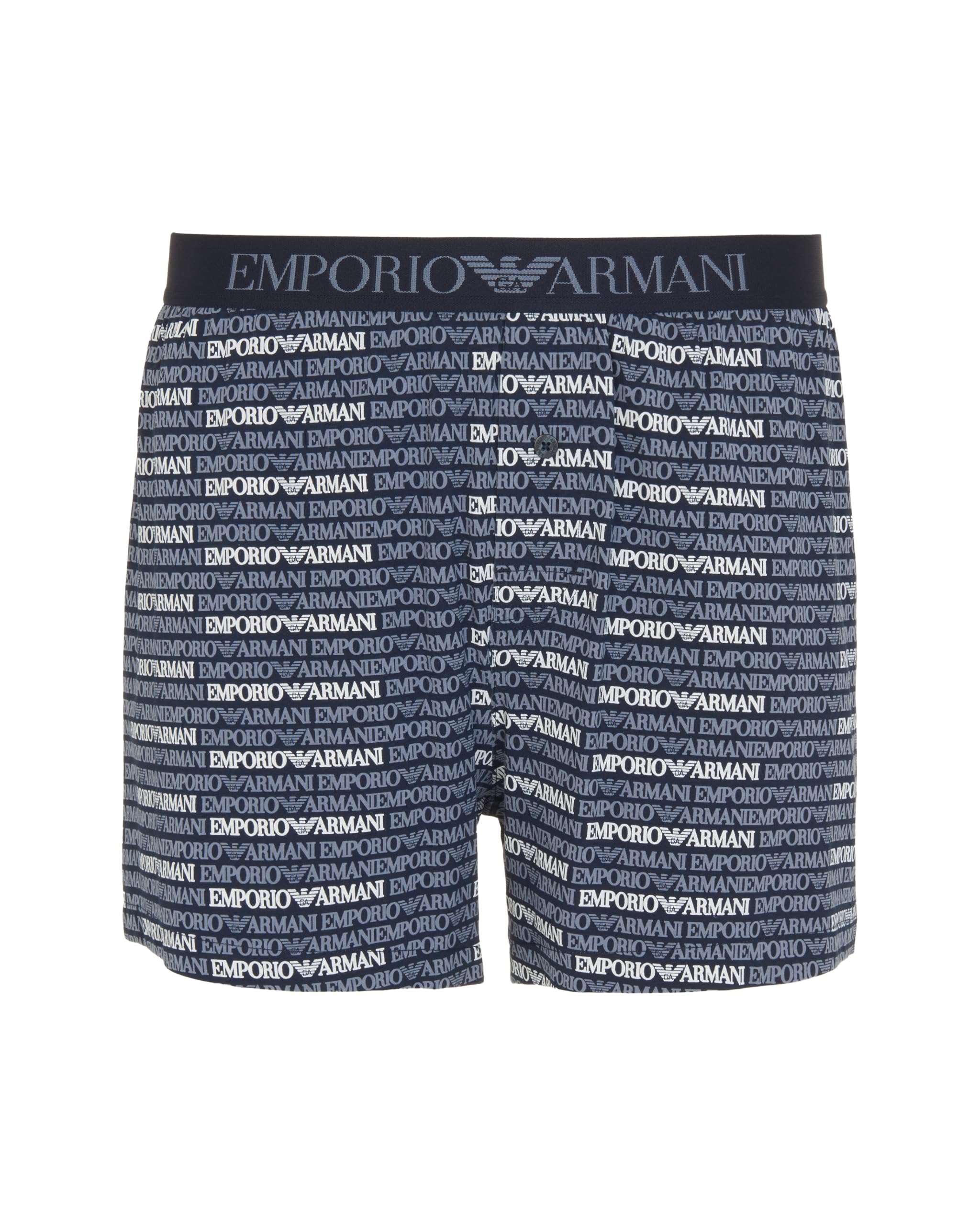 Emporio Armani Man's Classic Pattern Mix Boxer Blue L