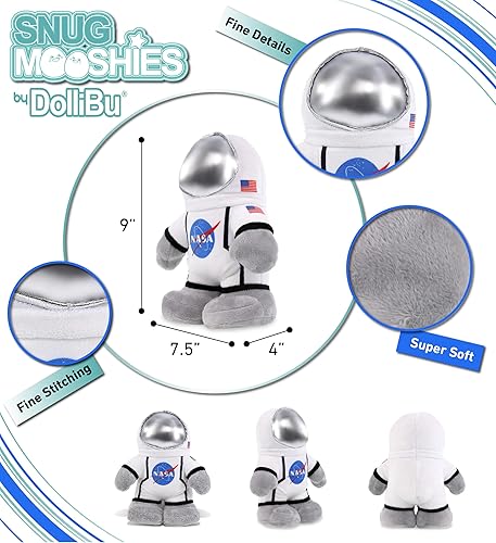 Miniatura 3 de DolliBu Snug Mooshies - Juguete de peluche de astronauta de pie  Juguetes suaves súper esponjosos, peluche grande abrazable para niñas y niños,