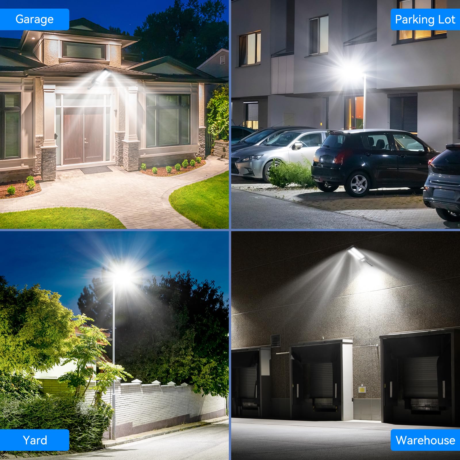 Adewalk 900W Lampione Solare Led Esterno con Telecomando, IP66 Impermeabile Lampada Stradale Solare con Sensore di Movimento, 6500K Super Bright Lampioni da Giardino Esterno Solari per Garage Strada