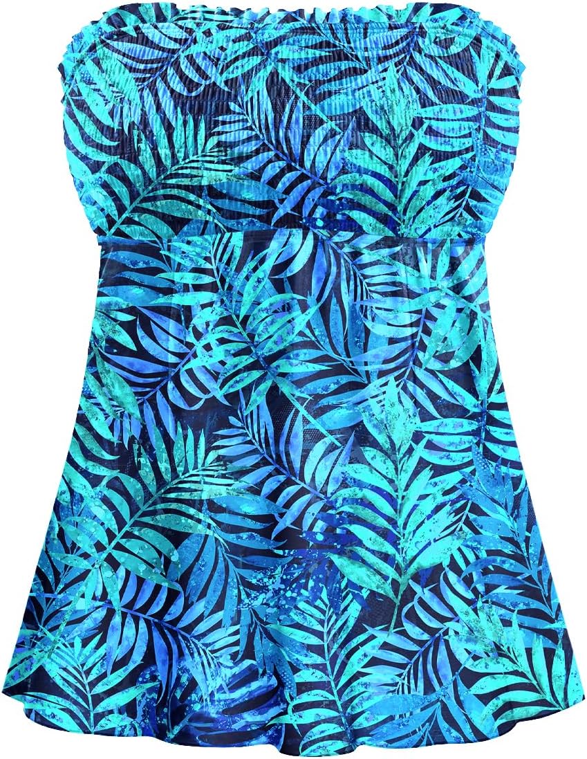 Tankini Swim Tops for Women - Bathing Suit Top No Bottom 2025 Bandeau Swimsuit Tops