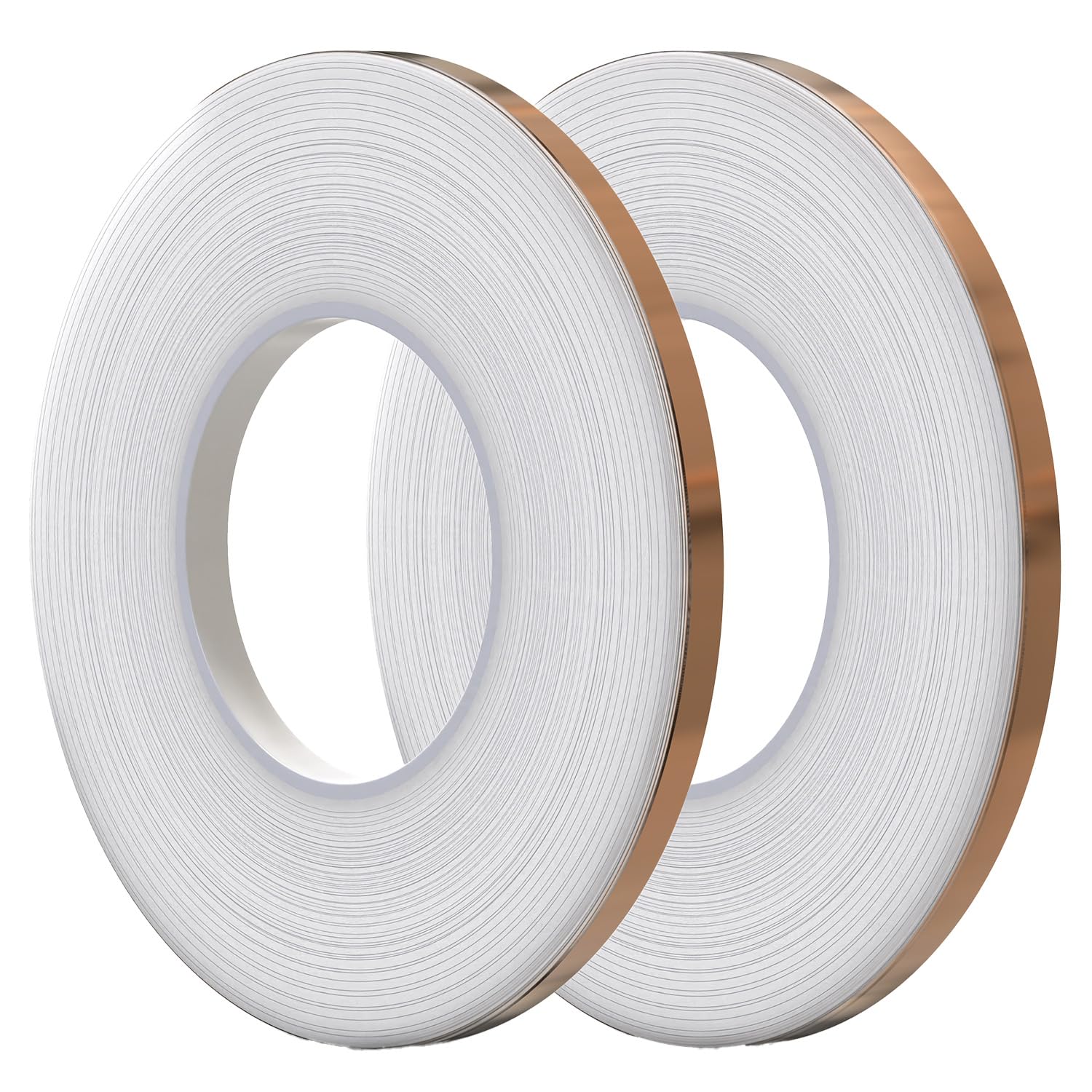 Kraftex Copper Tape [14 x108ft 2PK] Copper Tape Conductive Adhesive use as Copper Foil Tape for Stained Glass, Copper Tape for Slugs, Copper Shielding Tape for Guitars or Faraday Tape