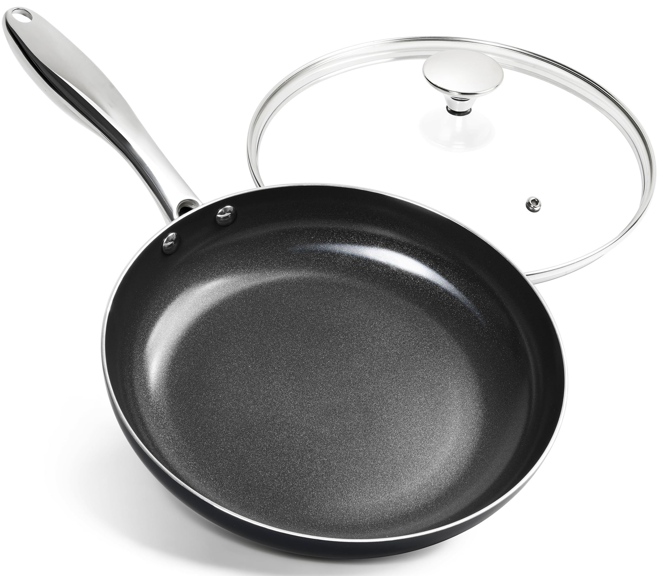 MICHELANGELO 10 Inch Nonstick Frying Pan with Lid
