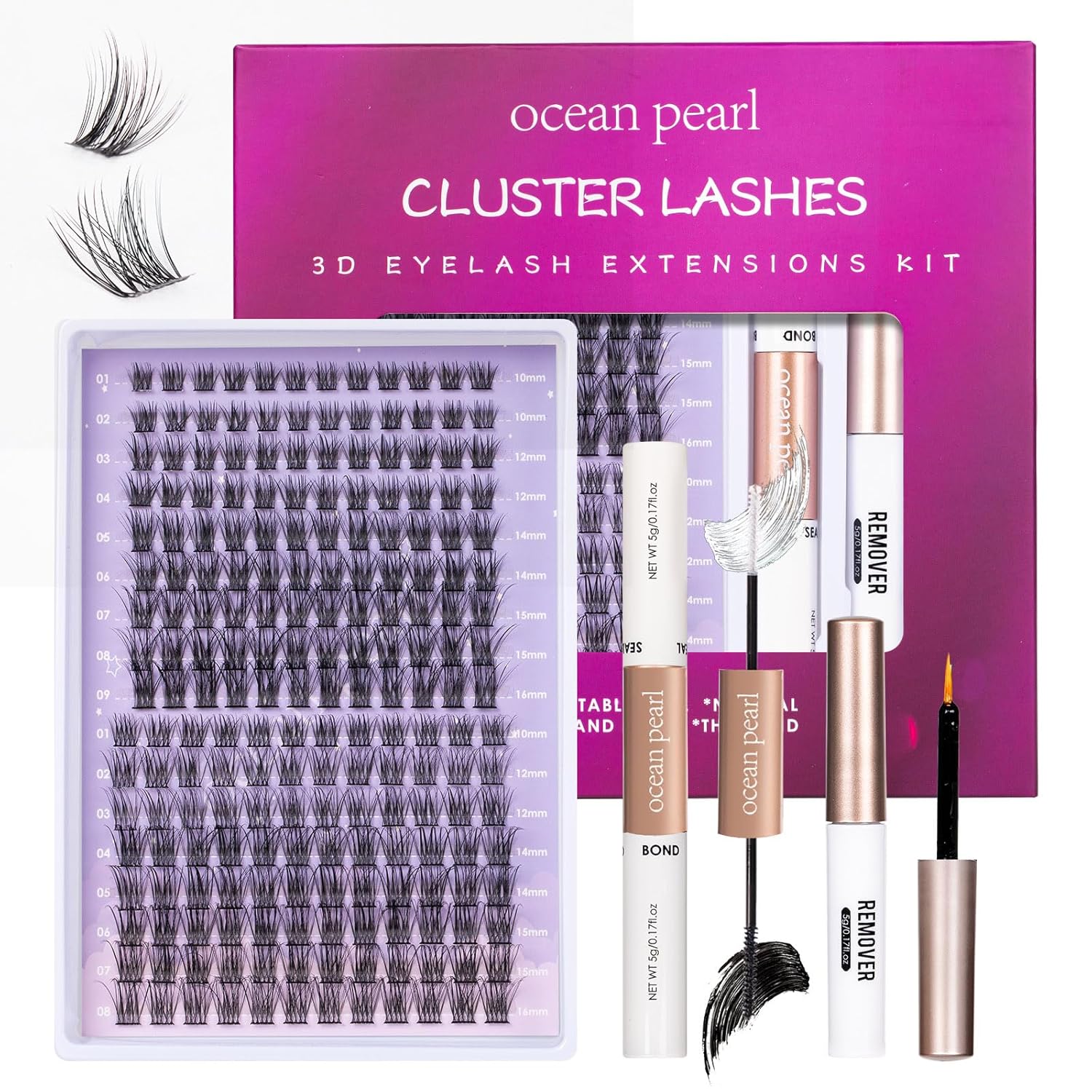 Lash Extension Kit 204 Lash Clusters Individual Lashes with