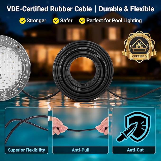 Luz LED para Piscina 12 VAC 10 Pulgadas con Control Remoto miniatura 7