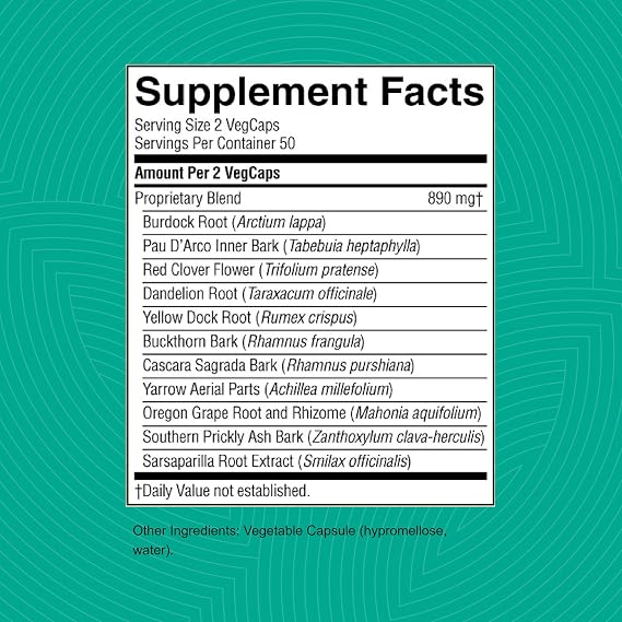 Nature's Sunshine BP-X, 100 Capsules | Supports Intestinal, Digestive and Hepatic Health and Assists with Liver, Gallbladder and Bowel Functions