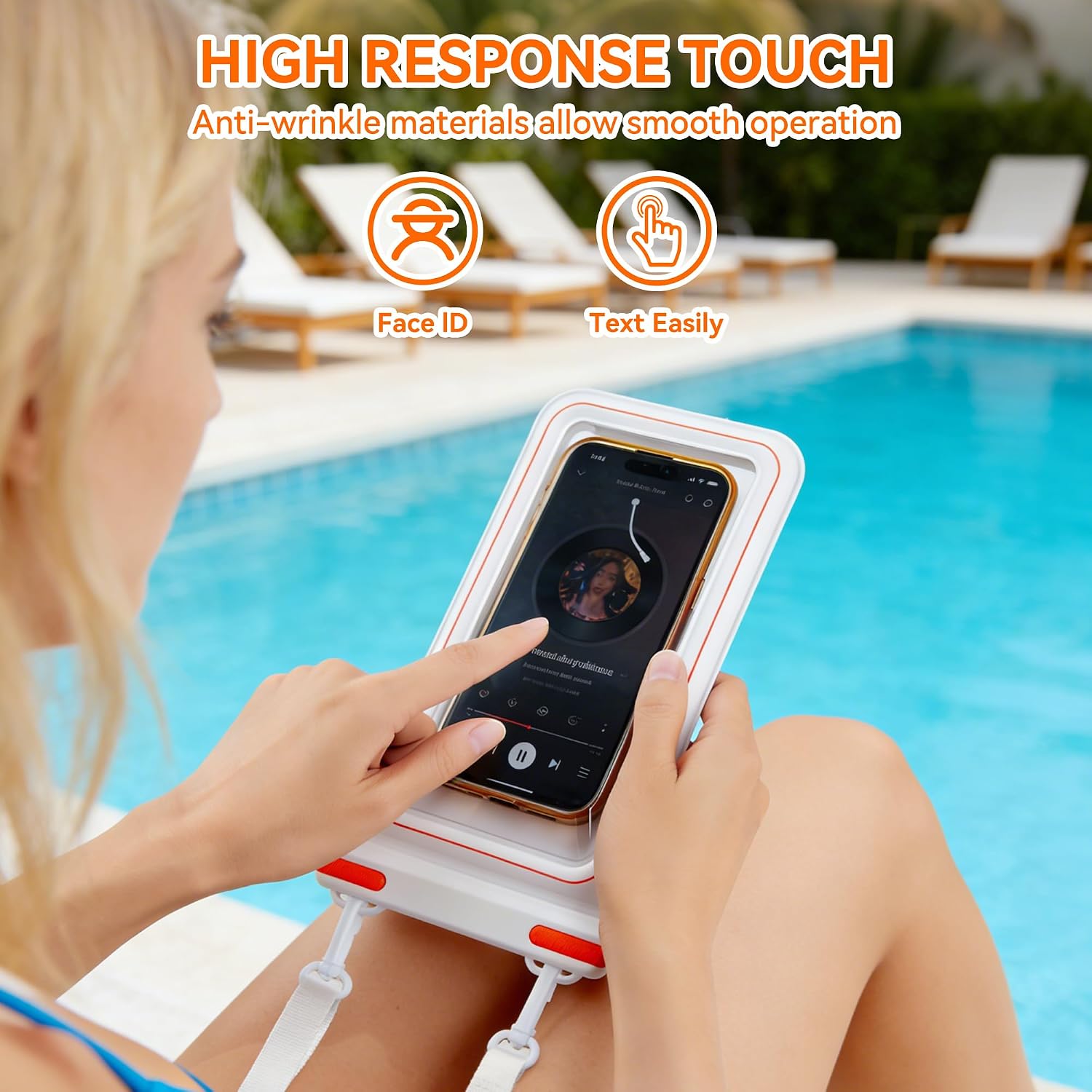 Waterproof Phone Pouch, IPX8 Floating Case Up to 7.1", Touchscreen Underwater Phone Holder for iPhone 17/16/15 Pro Max Samsung S25/S24 Ultra, Beach Cruise Kayak Swimming Pool Travel Essentials