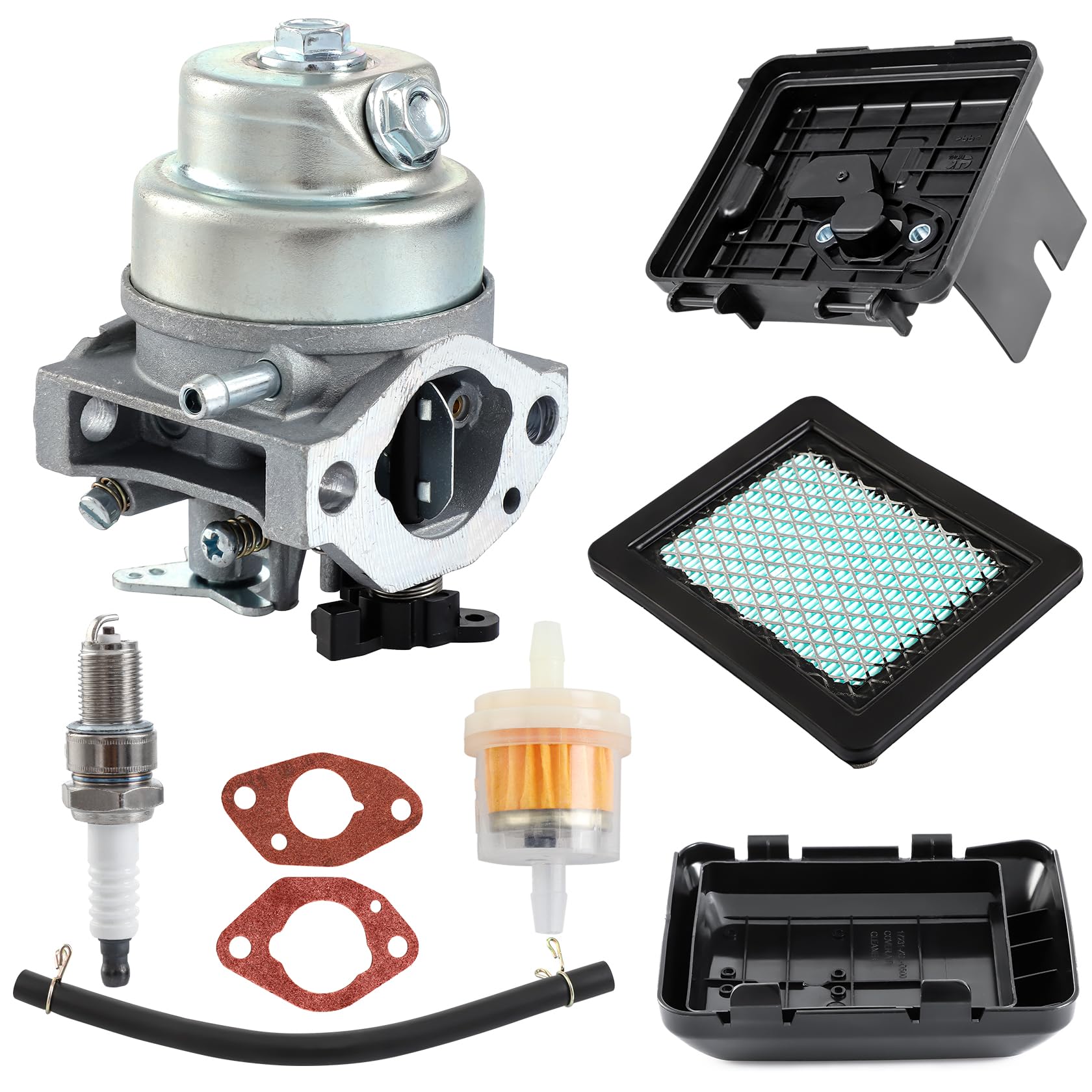 CarBole Wzawacz Kompatybilny z Hondą GCV135 GC160 GCV135 GCV160 GCV190,Wzawacz z Filtrem Powietrza,Filtrem Paliwa,Stawami,świeczką i Tuyau OE 16100-Z0L-023,16100-Z0L-853,HRB216