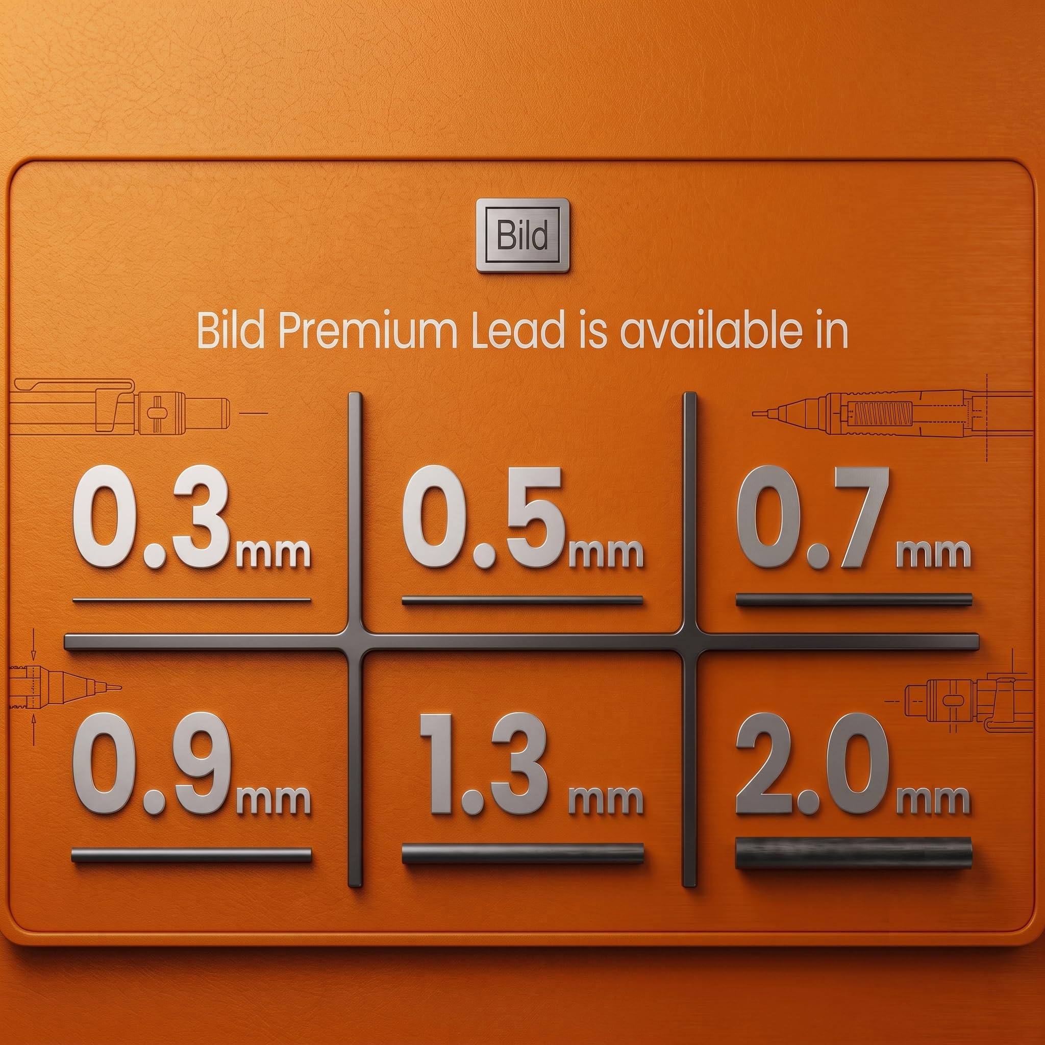 Bild 800 Premium 0,9 Minen für Druckbleistifte (HB Mega, 0,9 mm)