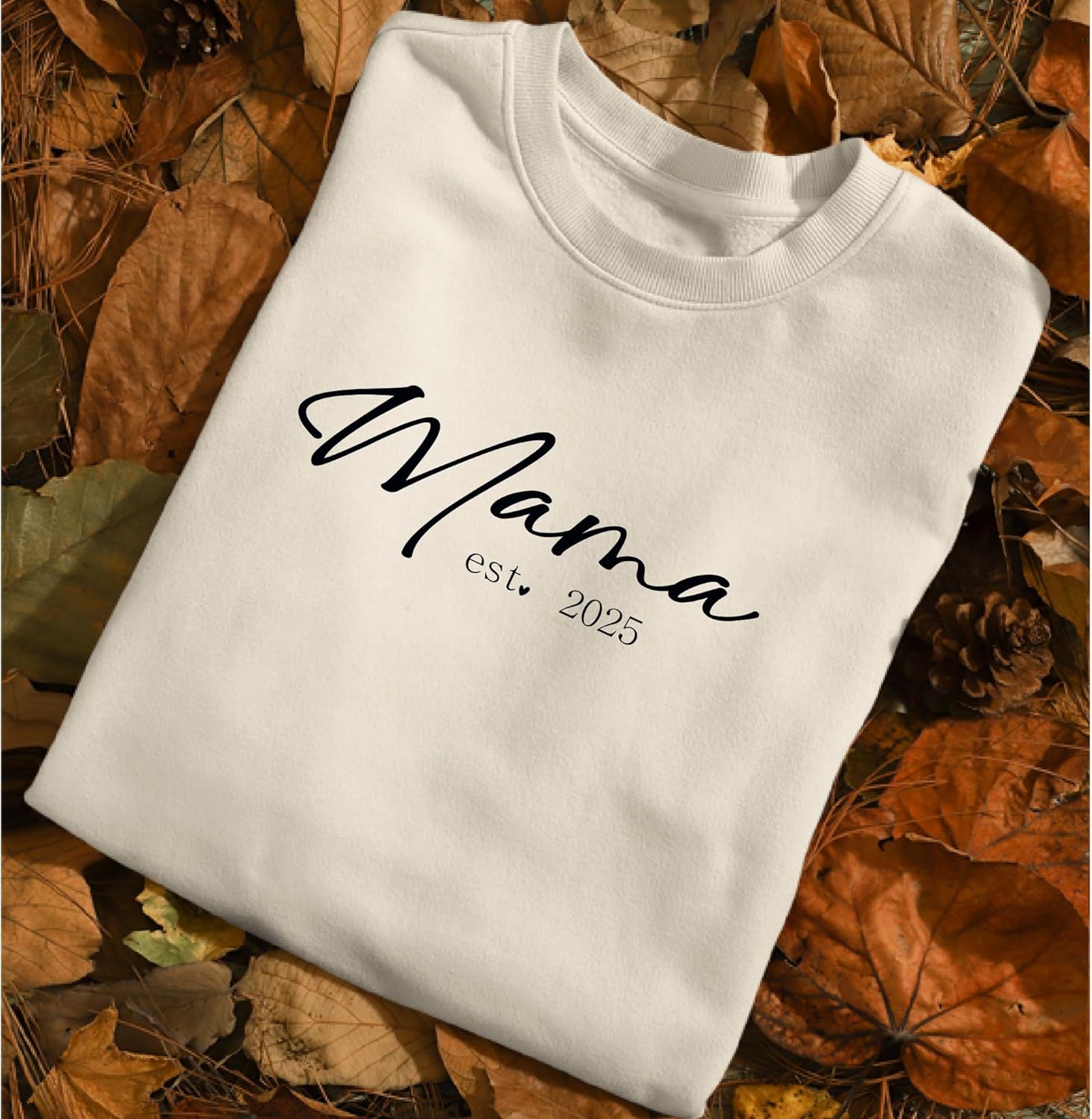 Personalized Mama Sweatshirt White - Image 3