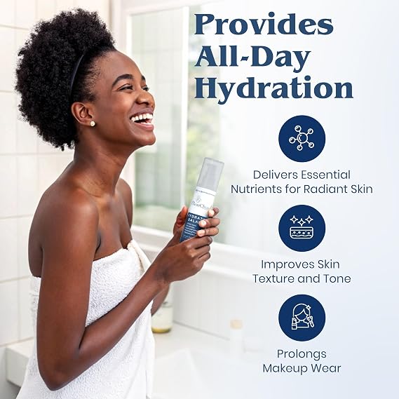 Clear Choice Hydrating Balance Facial Mist 6.7oz Rejuvenating Spray for All Skin Types, Tightens Pores, Prolongs Makeup, Restores pH Balance