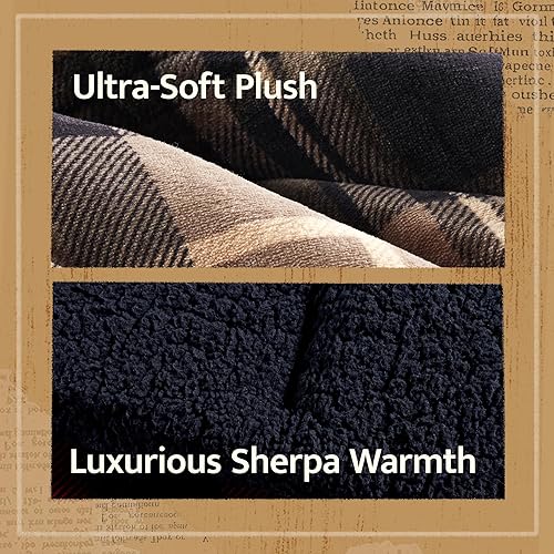 Miniatura 6 de Woolrich Juego de edredón reversible ultrasuave de felpa a sherpa, alternativa al plumón, ropa de cama cálida de invierno para clima frío, con funda