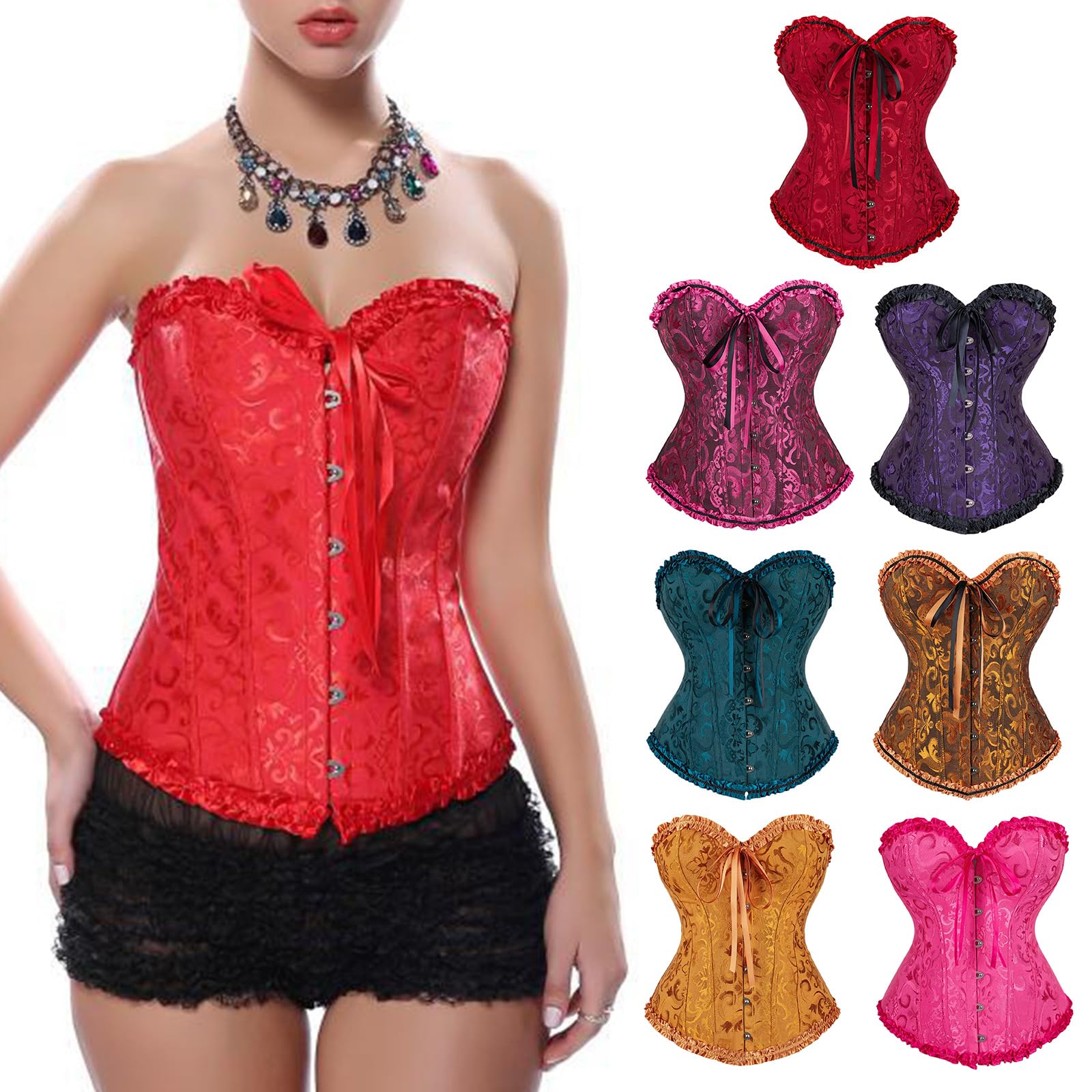 Elegante corpiño moldeador de grogrén para mujer, bustier sensual, ropa moldeadora cómoda para mujer, ropa de club, tops para mujer, tops de encaje