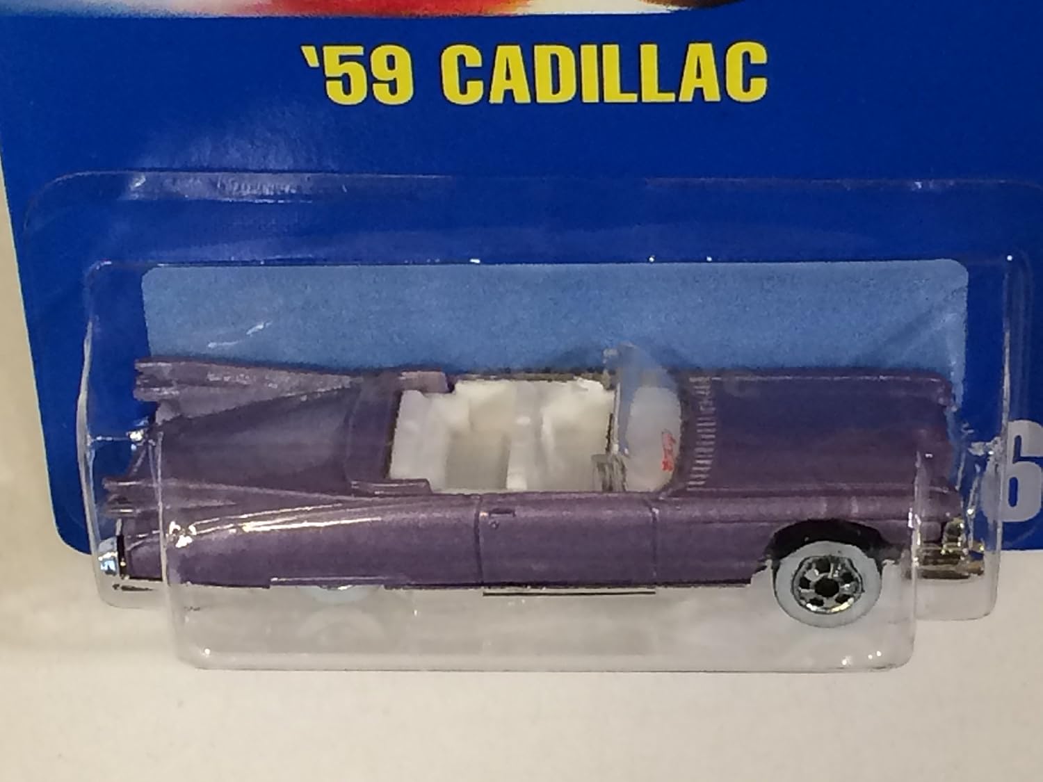 #266 '59 Cadillac Light Purple White Wall Basic Wheels Collectible Collector Car Mattel Hot Wheels