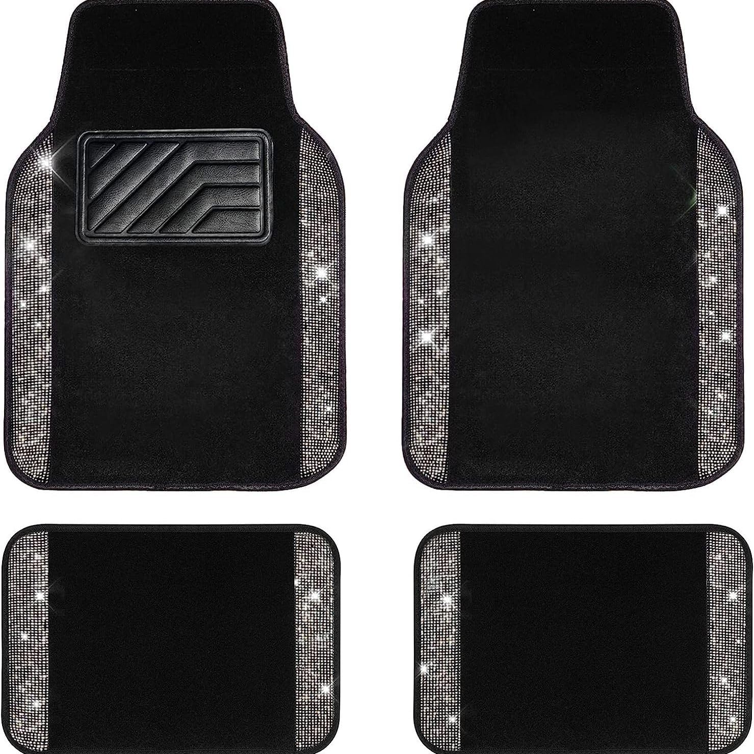 4pcs Car mats,Compatible with Audi A4 B7 Sedan 2004-2008,Floor Mats,1-Silvery