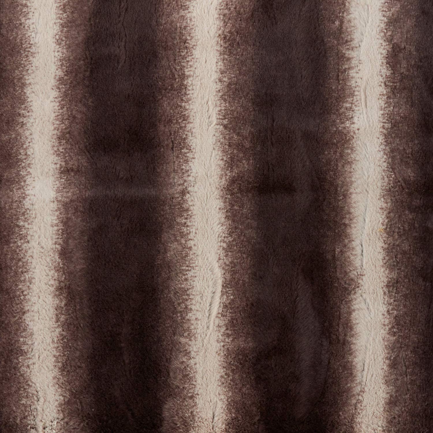 Fennco Styles Wilma Collection Country Faux Rabbit Fur Palette 20 x 20 Inch Throw Pillow with Case & Insert – Chocolate Throw Pillow for Couch, Bedroom and Living Room Décor