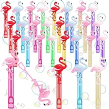 24 Pcs Flamingo Bubble Wands, Luau Party Favors & Goodie Bag Fillers