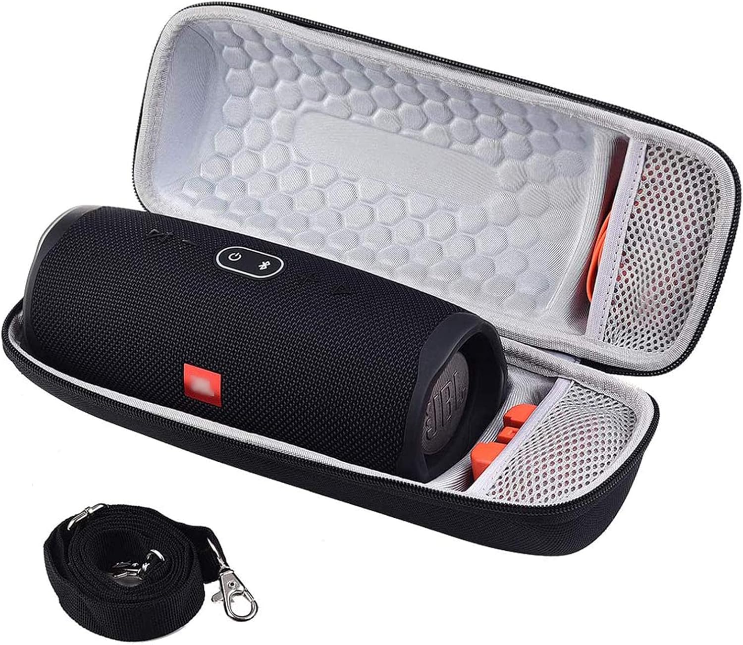 Case for JBL Charge 4/ for Charge 5/for Pulse 4 Portable Waterproof Wireless Bluetooth Speaker, Fits USB Cable and Charger with Strap(Box Only)