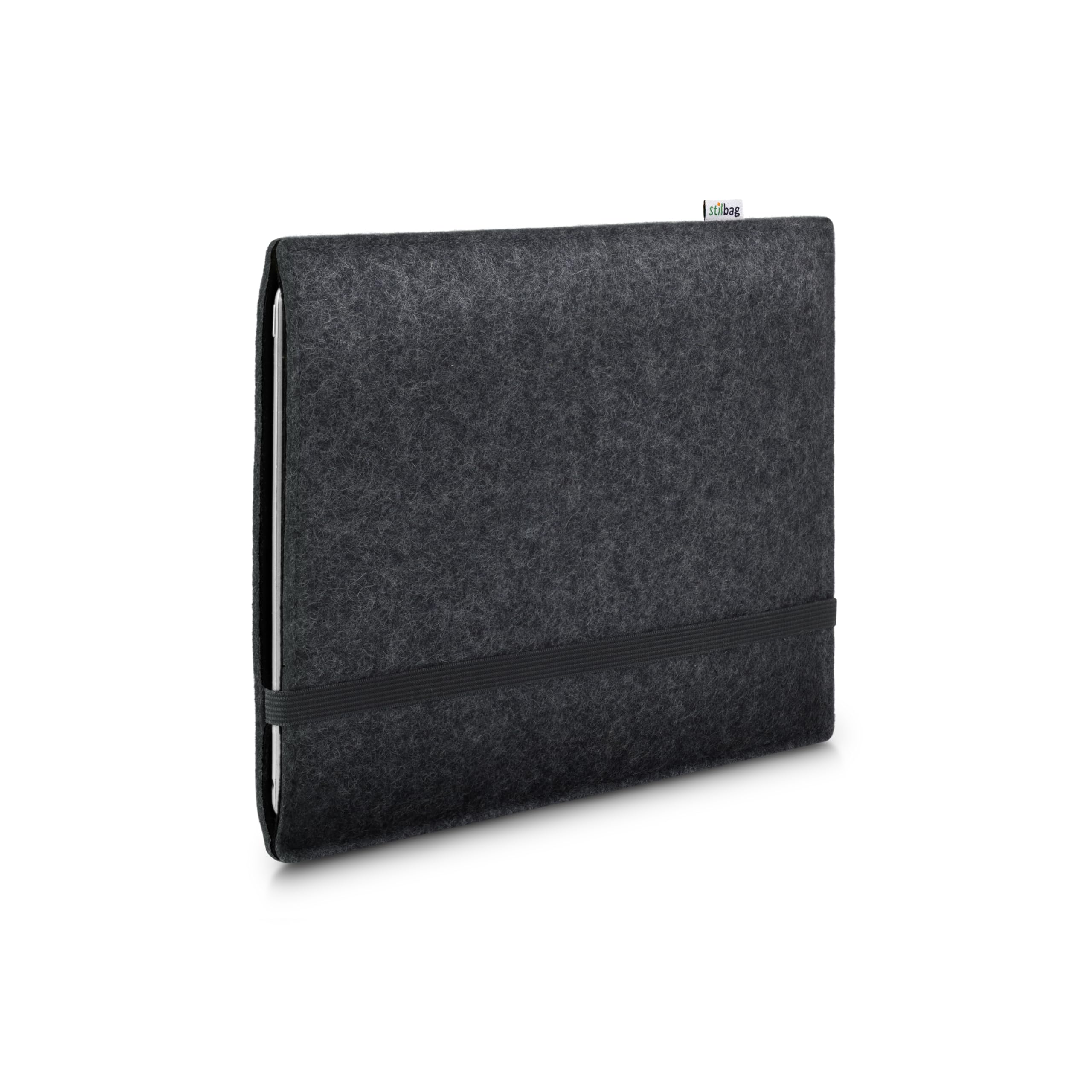 Stilbag Tablethülle Finn für Apple iPad Pro 11-inch (M4) | Farbe: anthrazit/schwarz | Tablet-Tasche aus Filz | Tablet Schutzhülle | Tablet Made in Germany