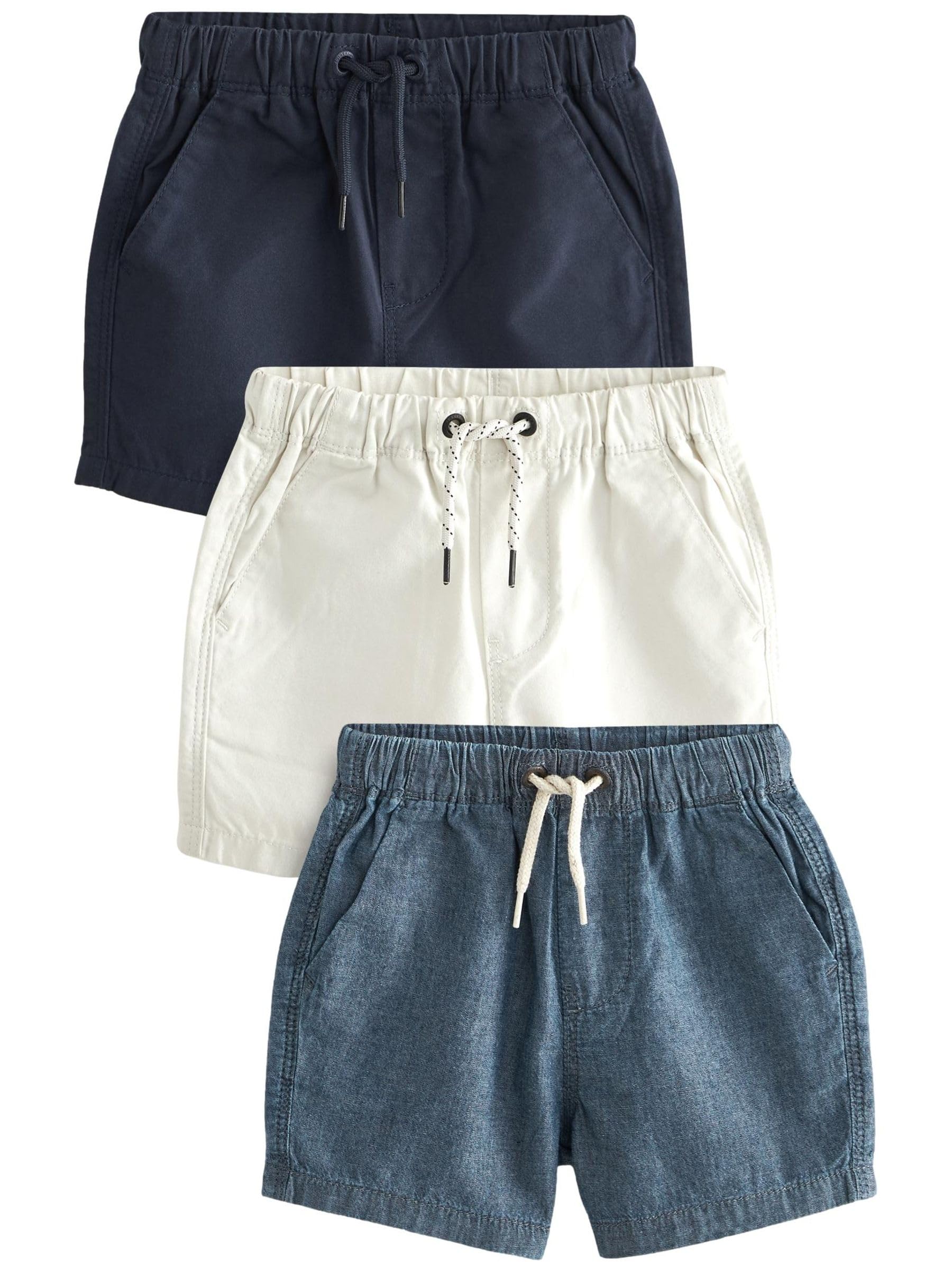 NEXT Garçon Shorts à Enfiler, Lot de 3