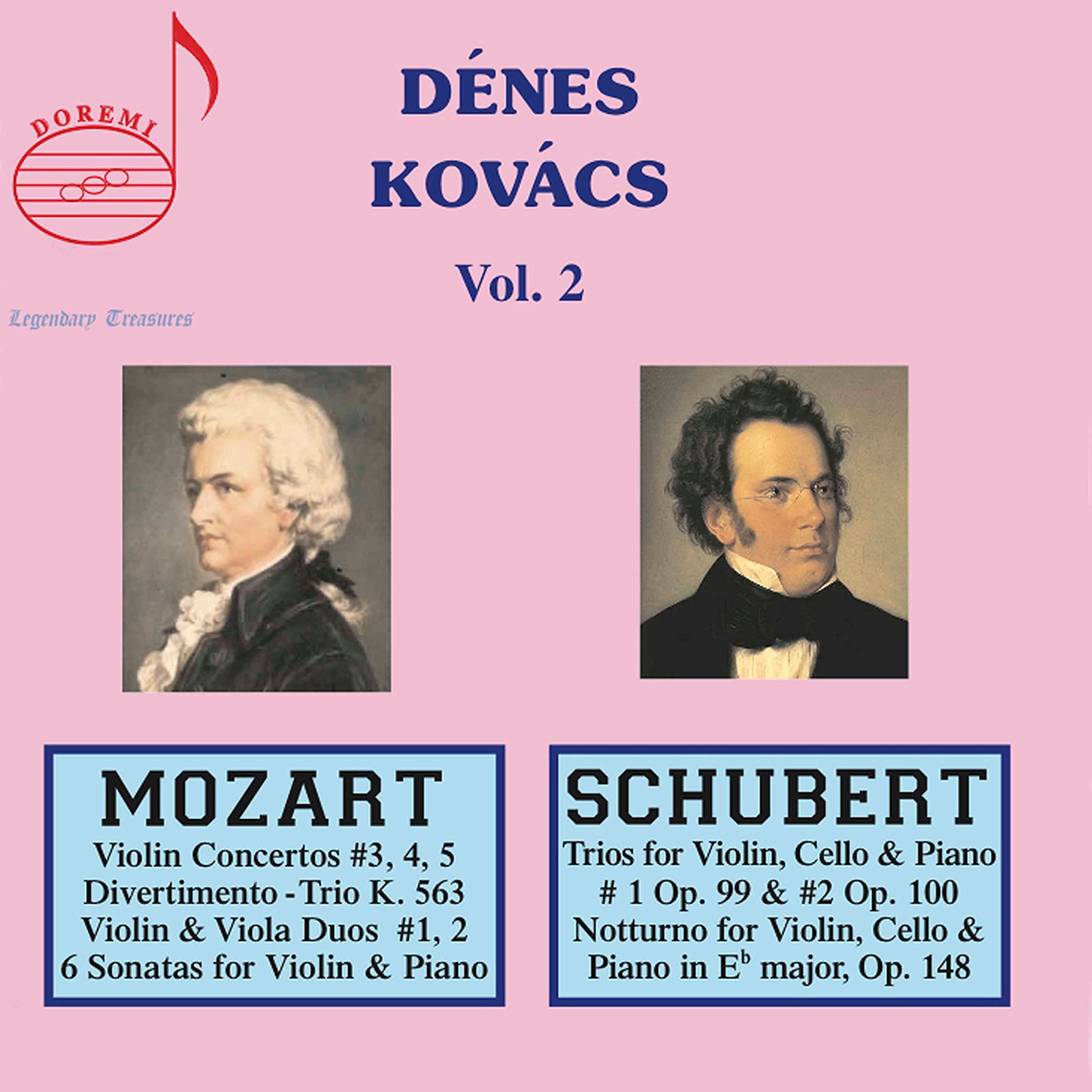 D?nes Kov?cs Vol. 2: Mozart and Schubert