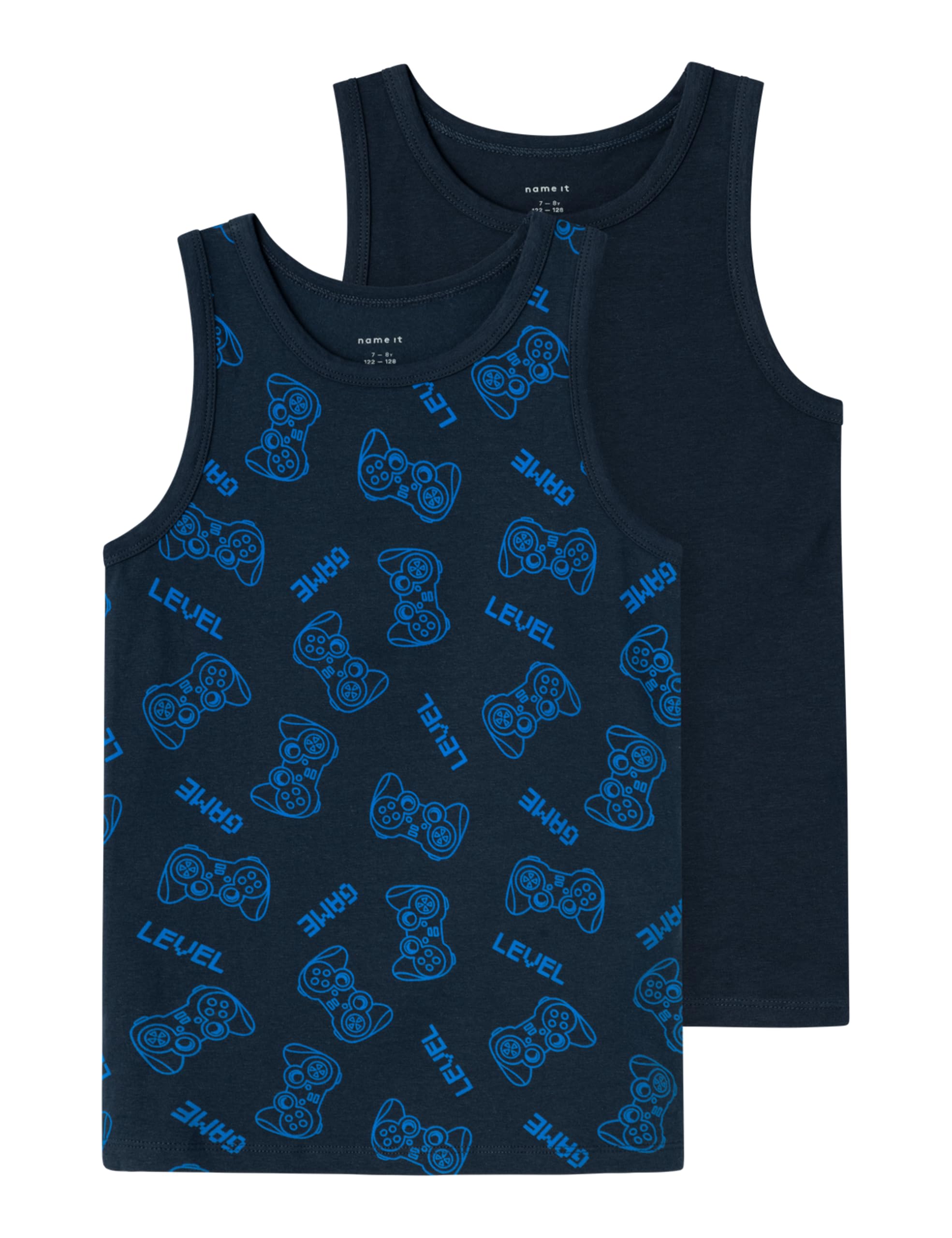 NAME IT Podkoszulek Chłopcy Nkmtank Top 2p Dark Sapphire Gamer Noos
