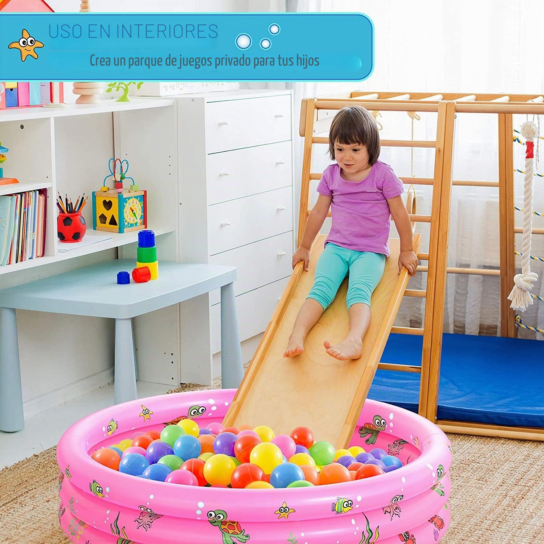 Piscina Hinchable,Piscina Hinchable para Bebés,Piscina Inflable Infantil,Piscina Infantil,Piscina Inflable Niños,3 Aros Piscinas Hinchable,Piscina Hinchable Redonda,Piscina de Agua para Niños