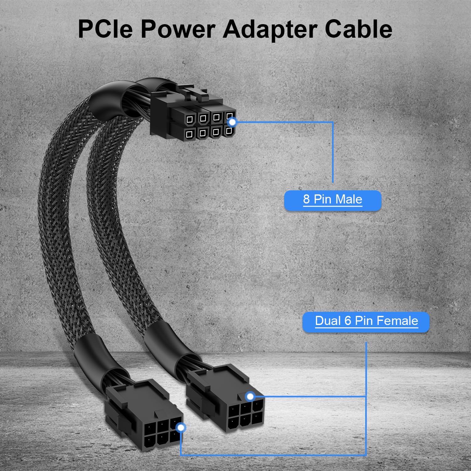 Cavo Adattatore Di Alimentazione 10 Pin A 6+8 Pin Per Server HP DL360P Gen8 G8, 50 Cm
