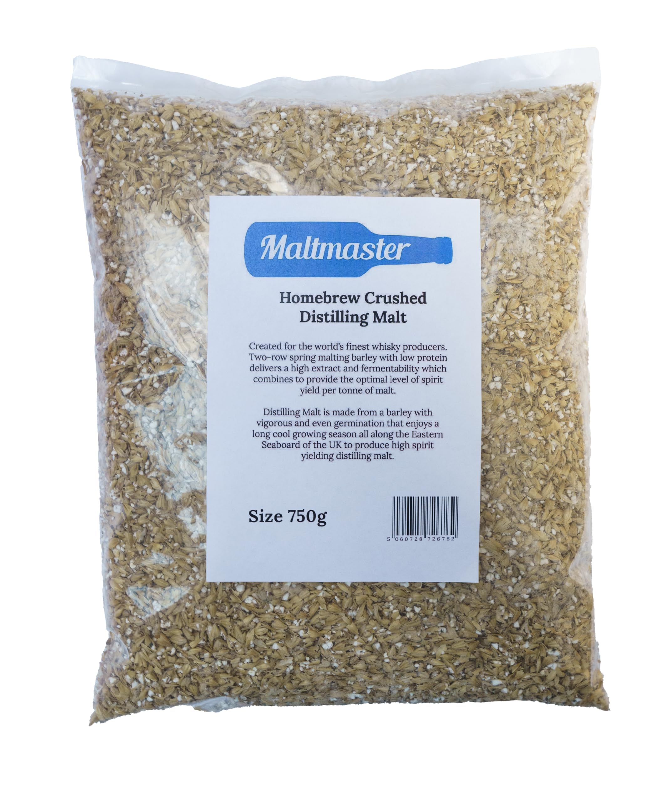 Homebrew Crushed Malt Distilling Malt 750g