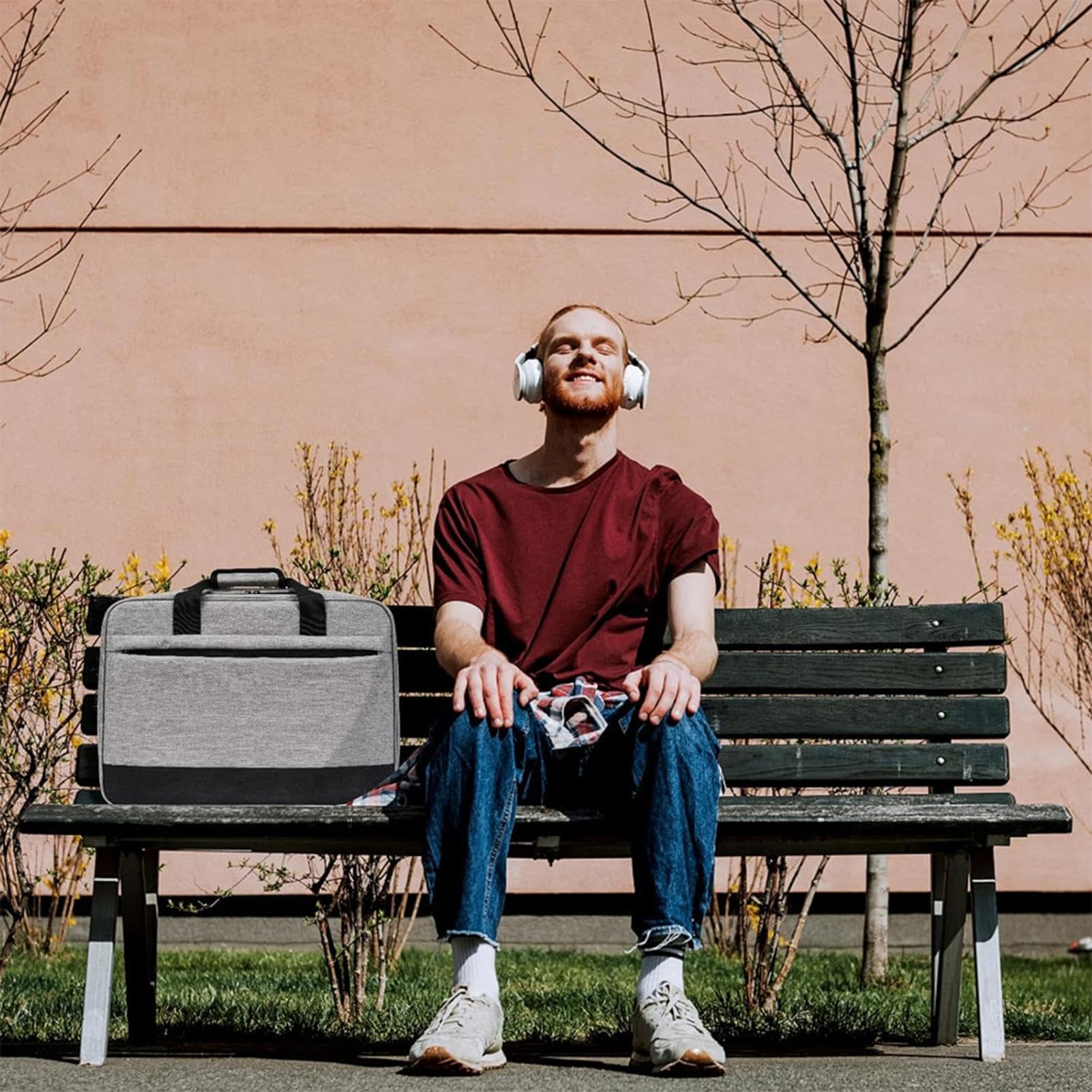 Custodia per dispositivi audio da 15,75 pollici, borsa da trasporto per mixer audio, organizer per apparecchiature podcast, custodia da viaggio in poliestere, porta cavi multi tasca, borsa protettiva