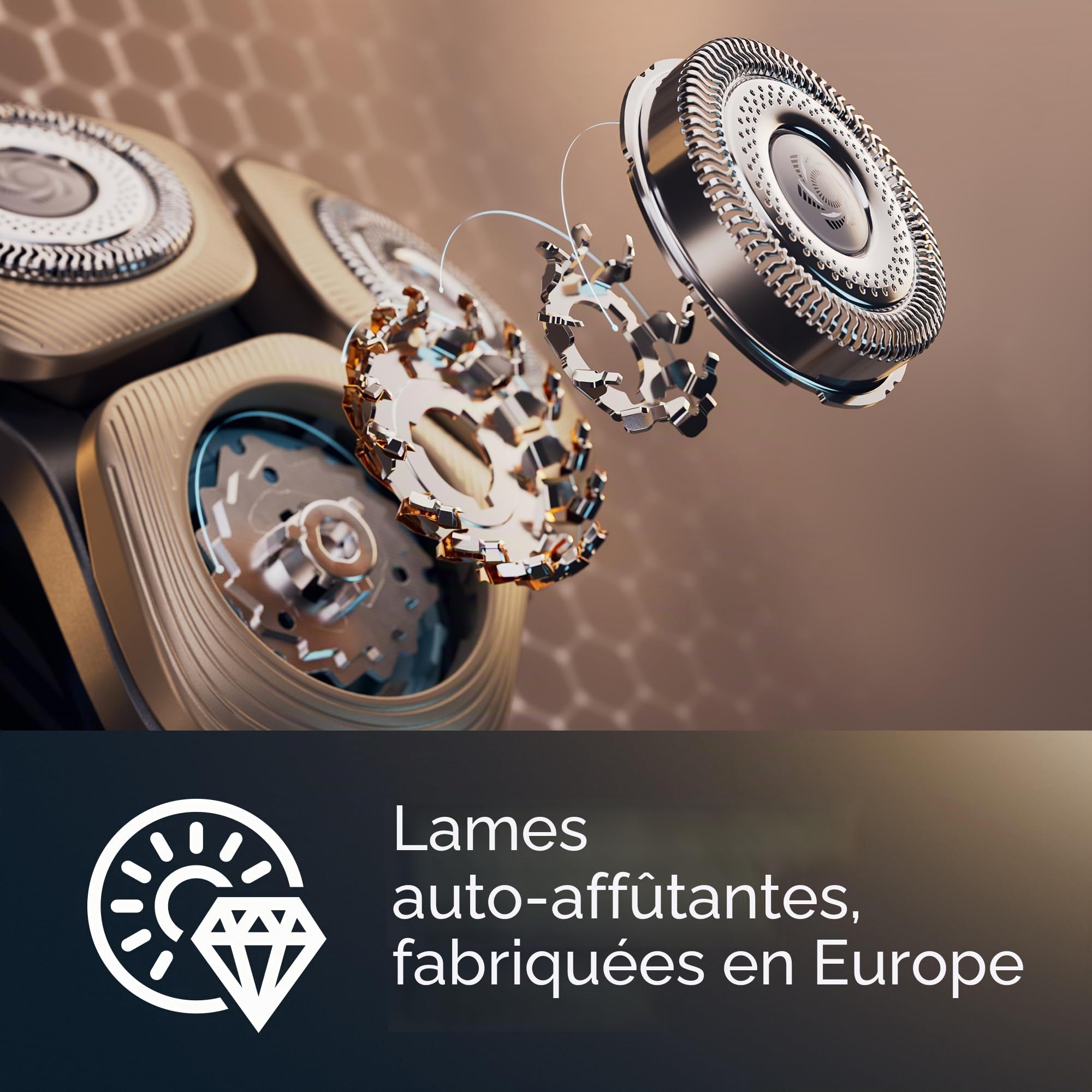 Philips Norelco SH91/52 Têtes de rasage de rechange compatibles avec Norelco Shaver Series S9000 et 9000 Prestige, dernière version pour SH90/70, SH98/70 et SH98/80
