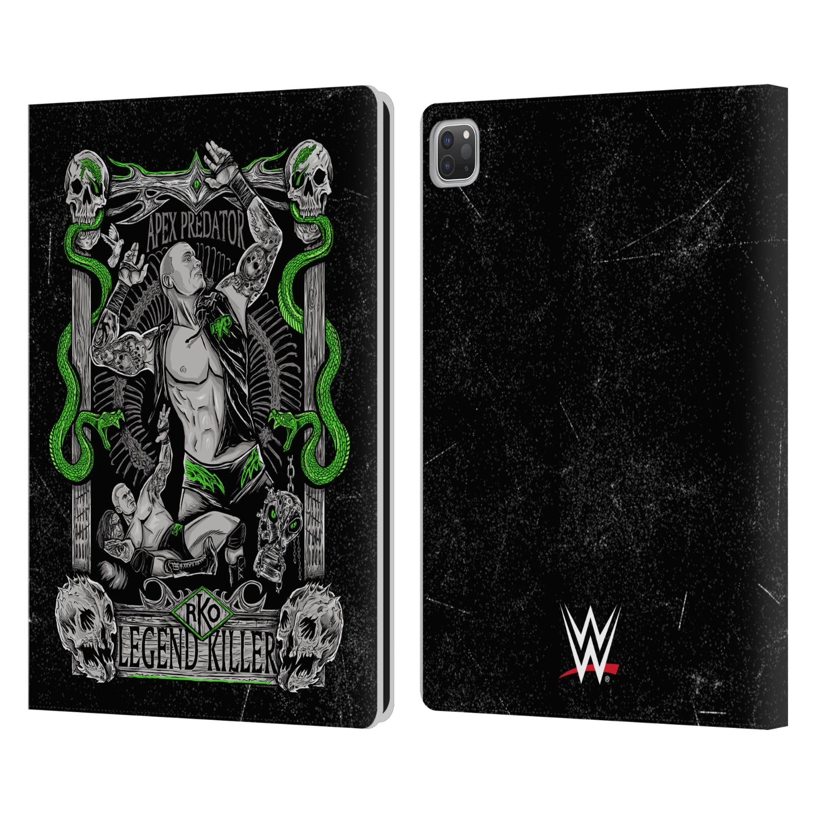 Head Case Designs Officially Licensed WWE Poster Art Randy Orton Leather Book Wallet Case Cover Compatible with Apple iPad Pro 12.9 2020/2021/2022