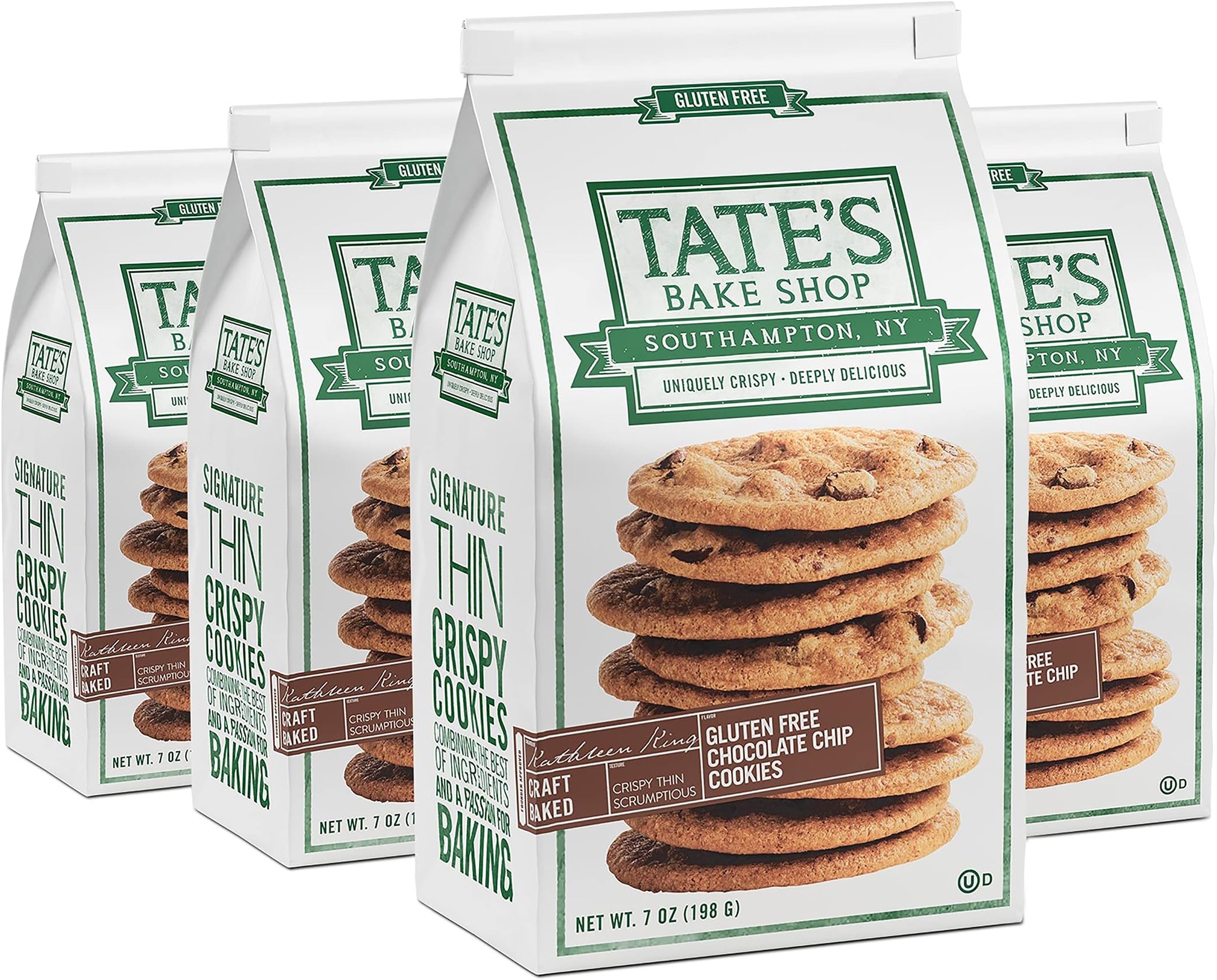 Gluten Free Chocolate Chip Cookies, Gluten Free Cookies, 4 - 7 oz Bags