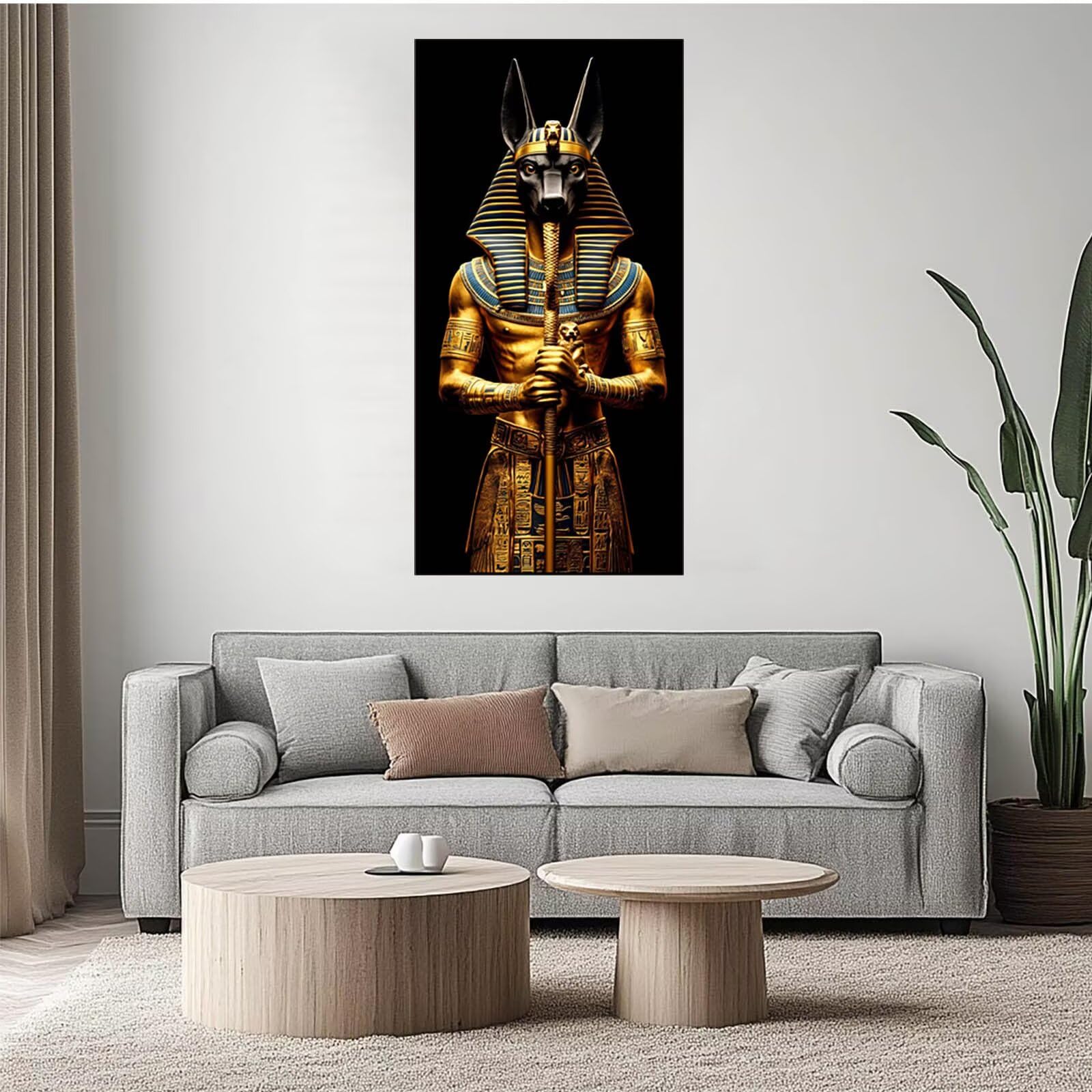 Diamentowe malowanie Anubis, diamentowe malowanie dla dorosłych początkujący 200 x 100 cm, Egipt diamentowy zestaw do haftu górskiego, zestaw do haftu krzyżykowego, prezent dla kobiet DZSH6260