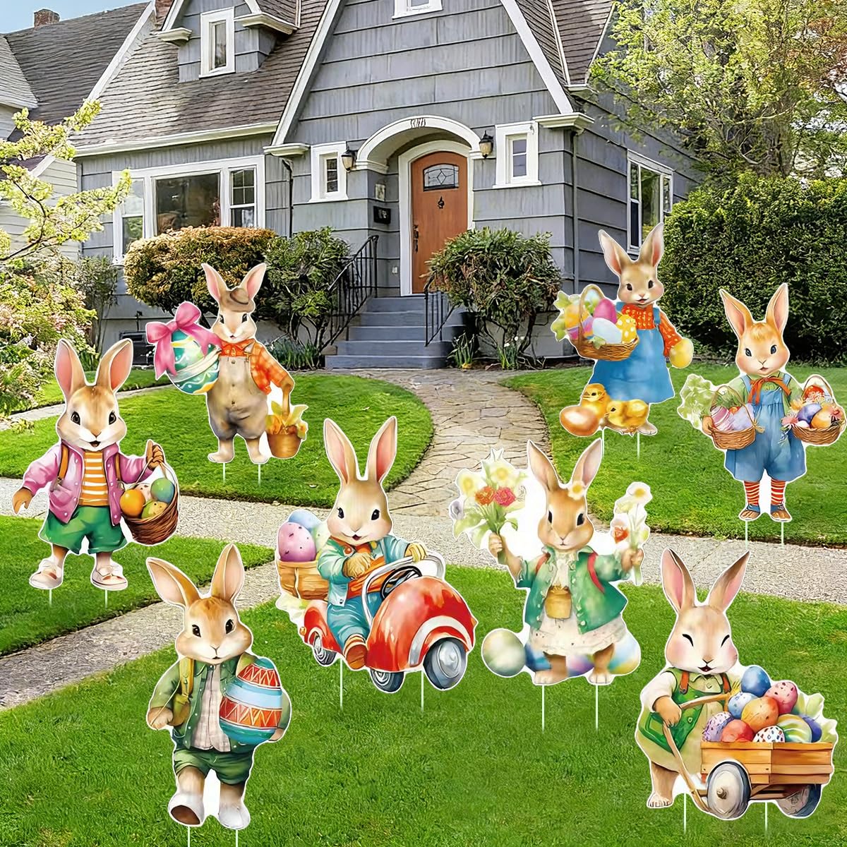 Osterdeko Outdoor Gartenstecker Ostern Deko Wetterfest