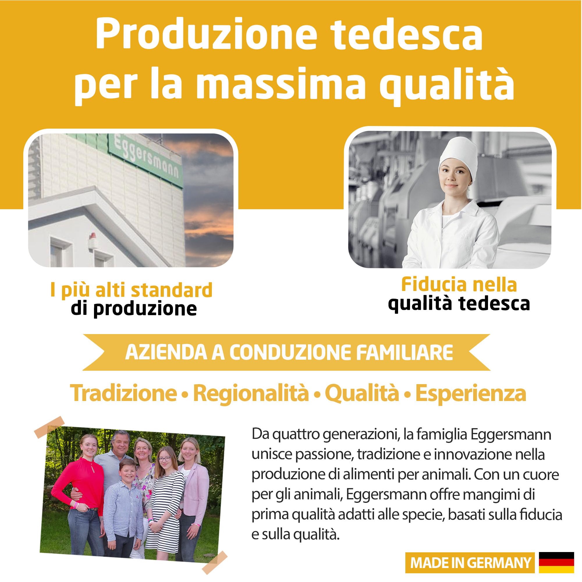 Eggersmann Fiocchi di Mais 15 kg – Mangime Unico per Cavalli e Pony – Ideale in Caso di Maggiore Potenza e Animali indeboliti – Fornisce energia e Supporta L'Aumento di Peso