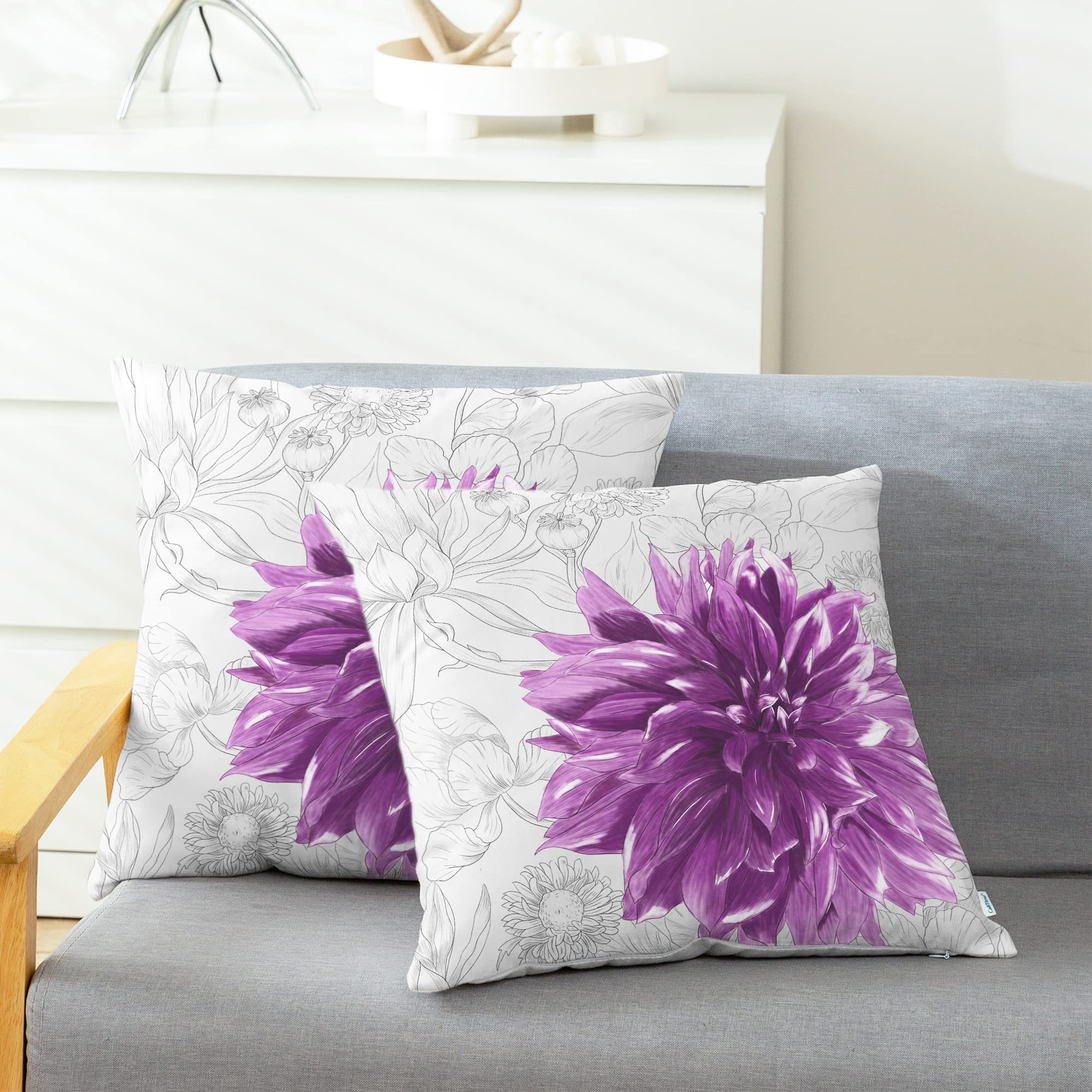 CaliTime Federe Per Cuscini 45x45 Cm In Morbido Pile – 2 Pezzi Con Design Geometrico A Torsione (Arancione Bruciato, Senza Imbottitura)